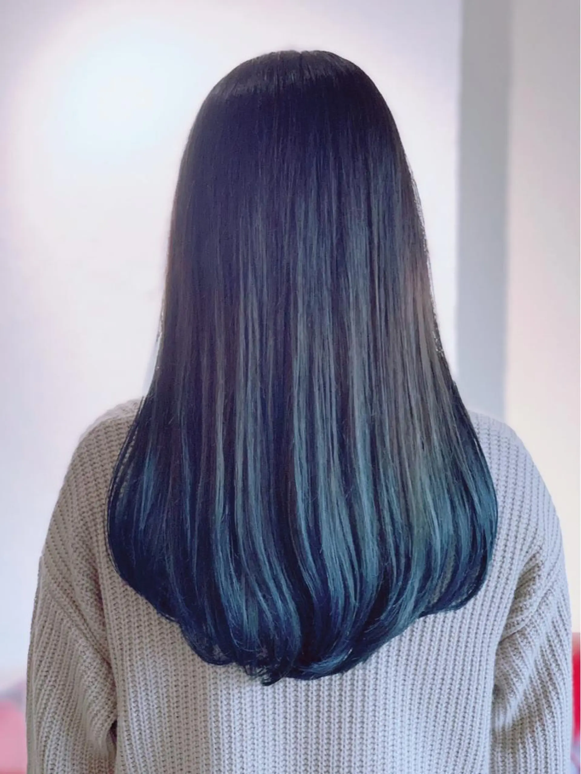 ロング カラー カット 縮毛矯正 トリートメント ヤノ ナオミのヘアスタイル