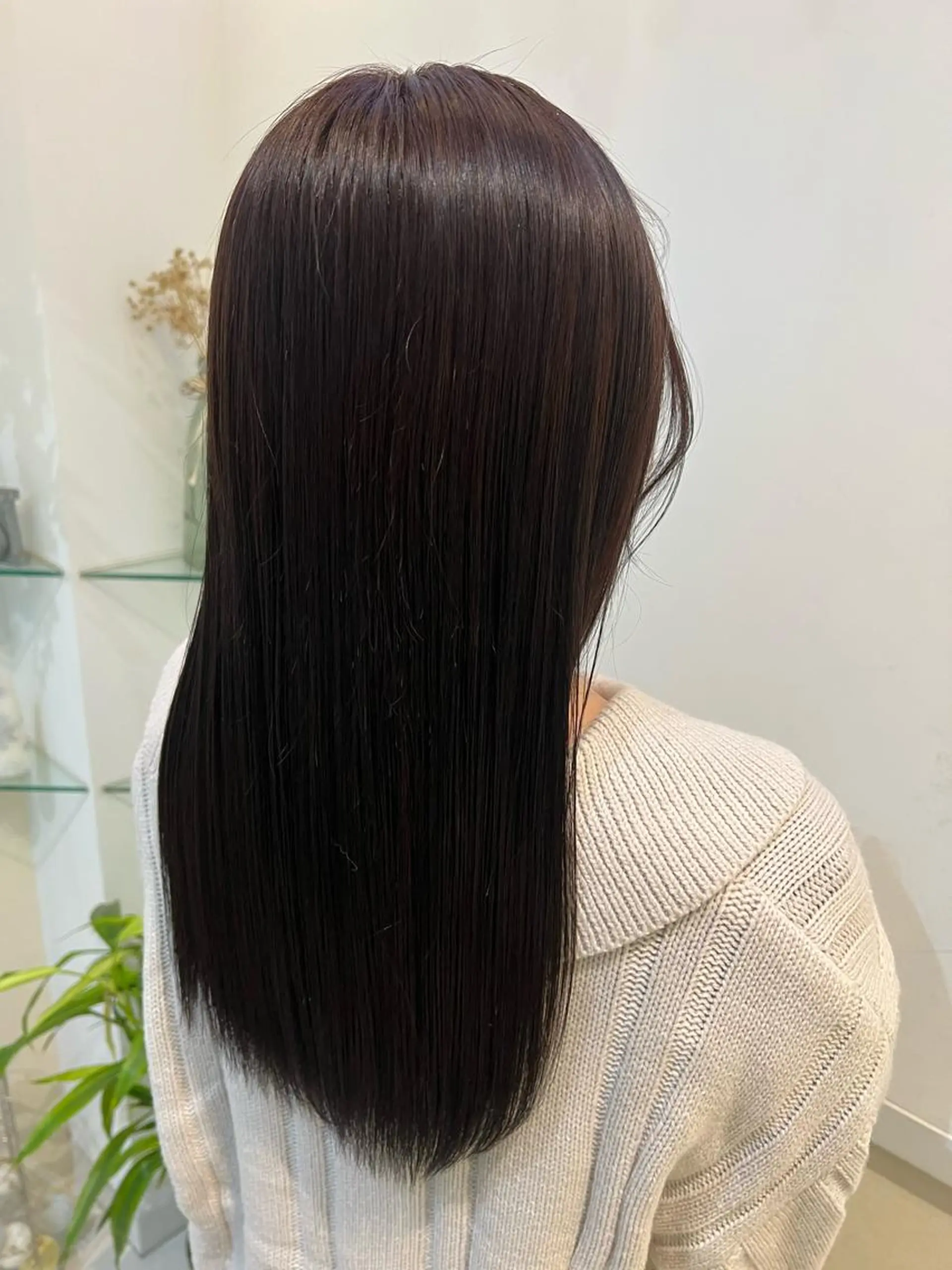 カラー ブリーチしない暖色 カラー🥀杉 優菜のヘアスタイル