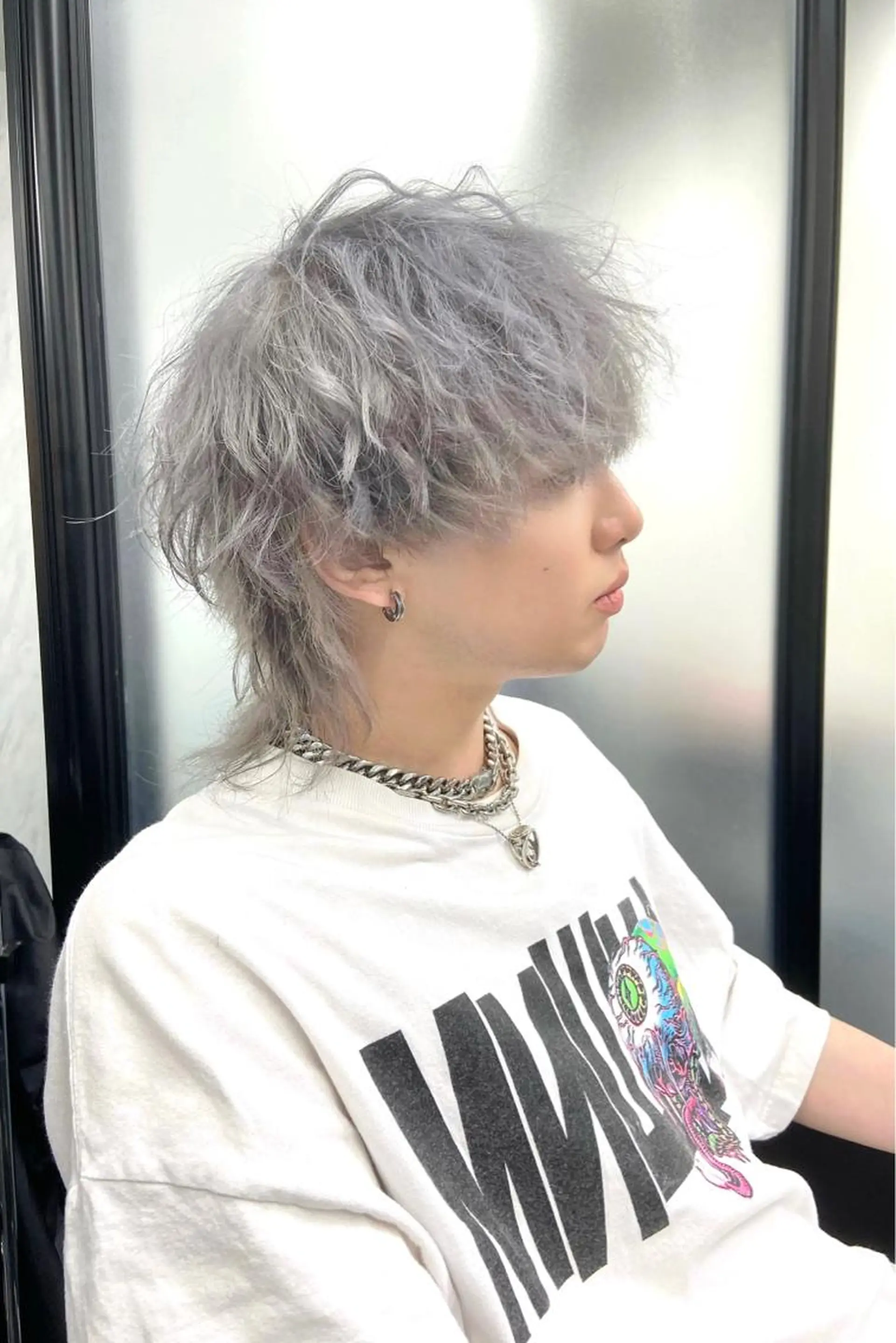 ミディアム カラー メンズ メンズハイトーン ハイトーンカラー ヘアカラー トリートメント ミルボンAujua認定サロン Ria  OSAKA 梅田所属・メンズ、エクステ特化 Ryuのヘアスタイル