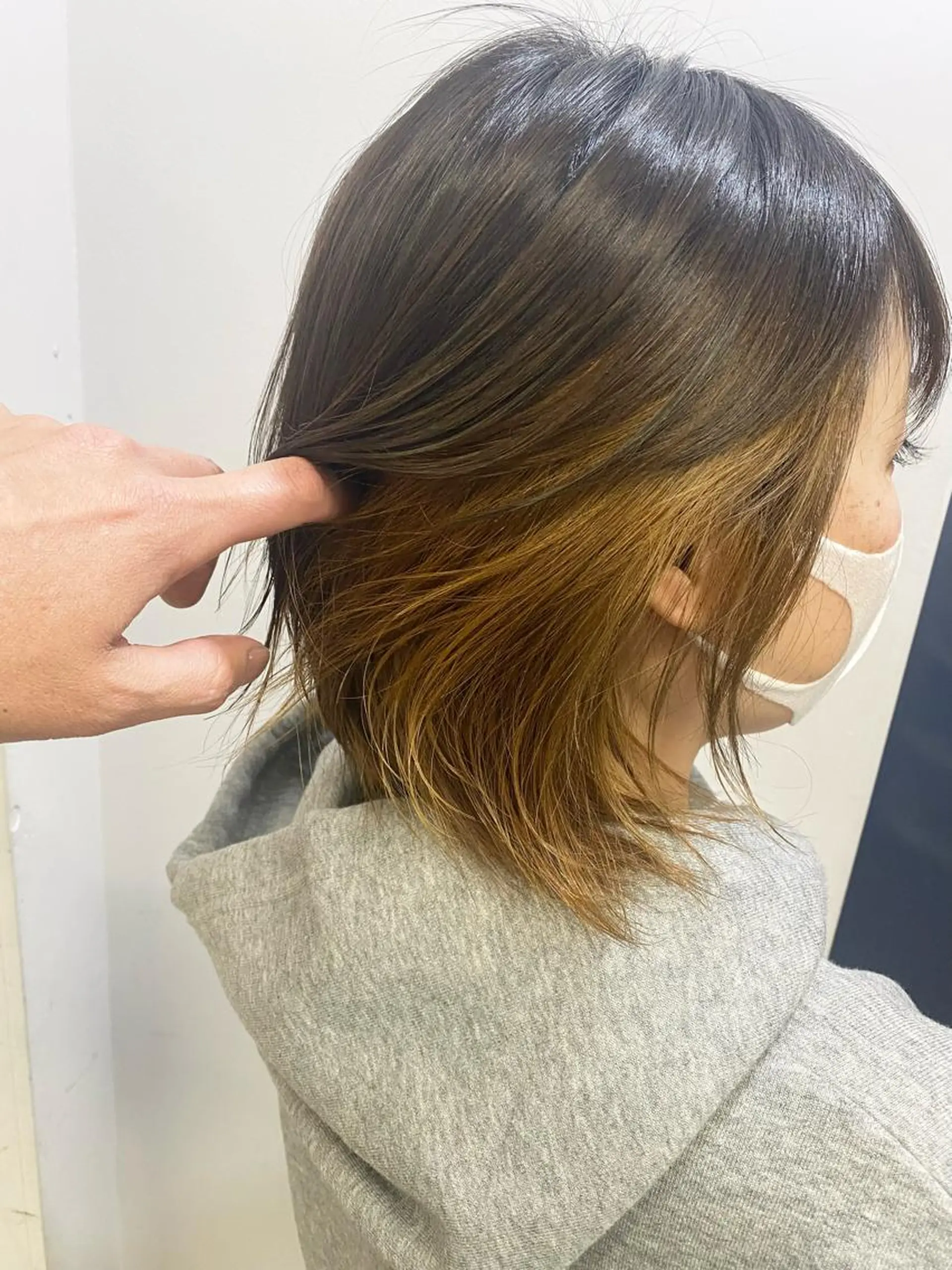 ミディアム 西尾 隆介のヘアスタイル