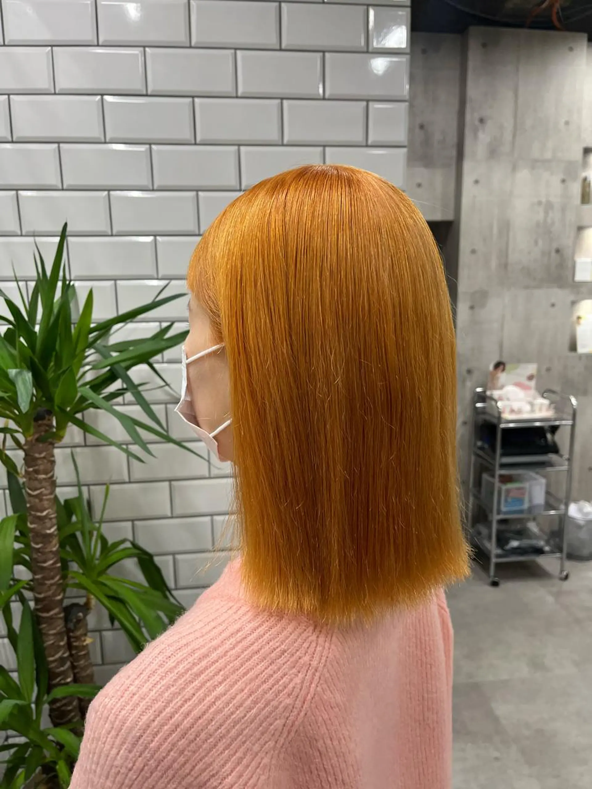 ミディアム カラー newi赤羽 HINATAのヘアスタイル