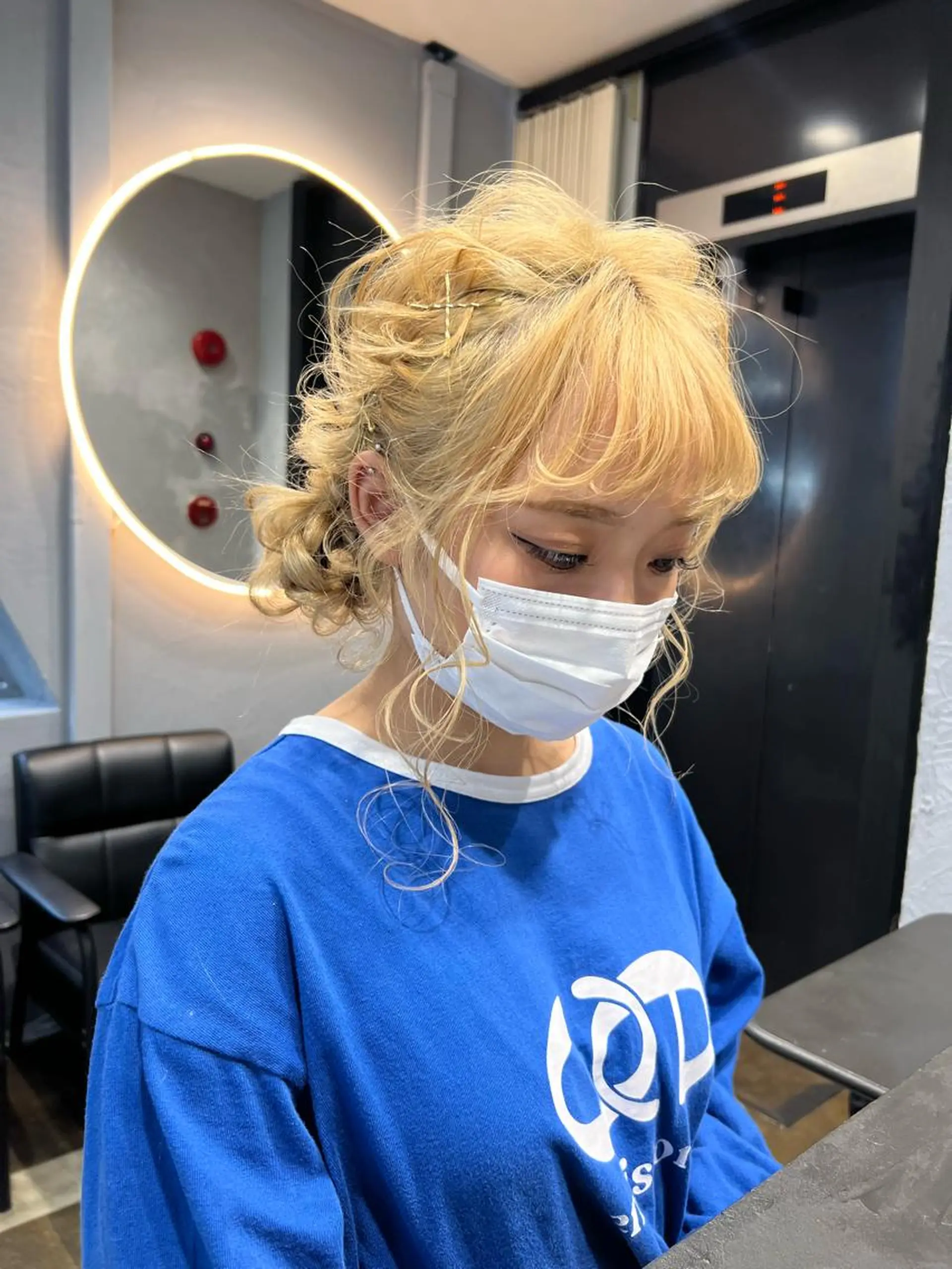ロング ヘアセット maya レイヤーカットのヘアスタイル
