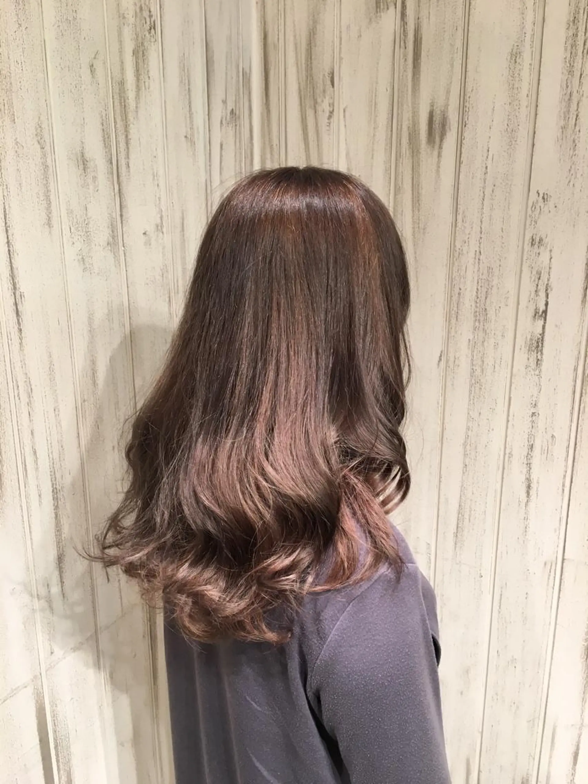 ミディアム セミロング 永井大樹✨ 透明感カラー✨のヘアスタイル