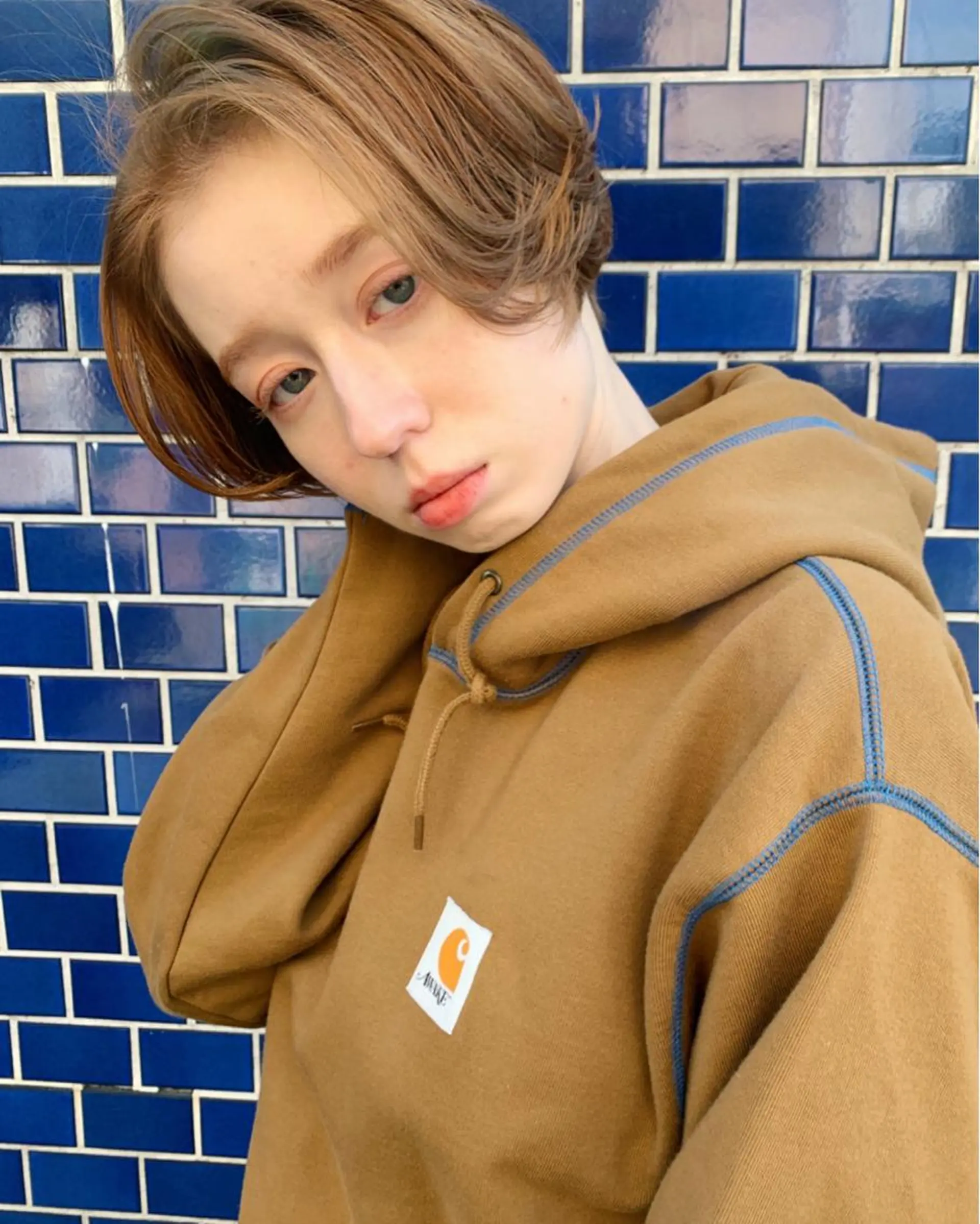 ミディアム 縮毛矯正 トリートメント HOODS hair salon所属・透明感カラー🌿ボブ ✨飛田　ケイのヘアスタイル