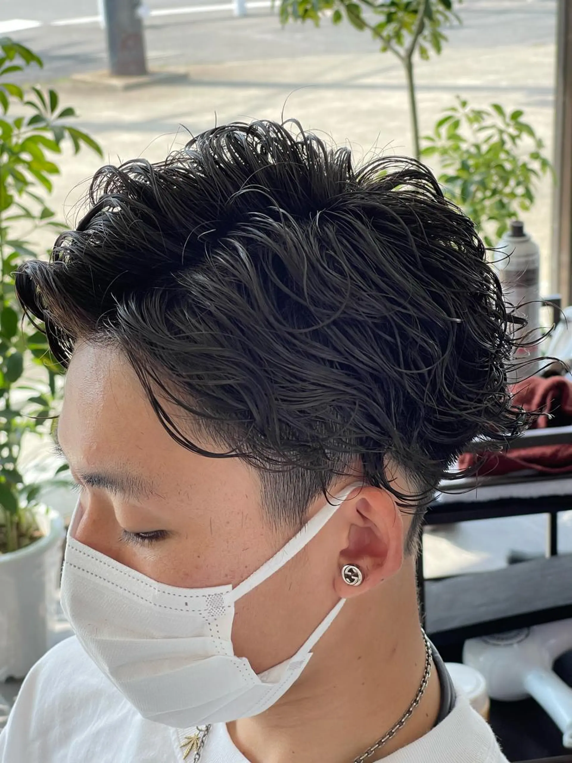 メンズ カット パーマ ✨愛知県初アイロン パーマ/ 瀬見井✨のヘアスタイル