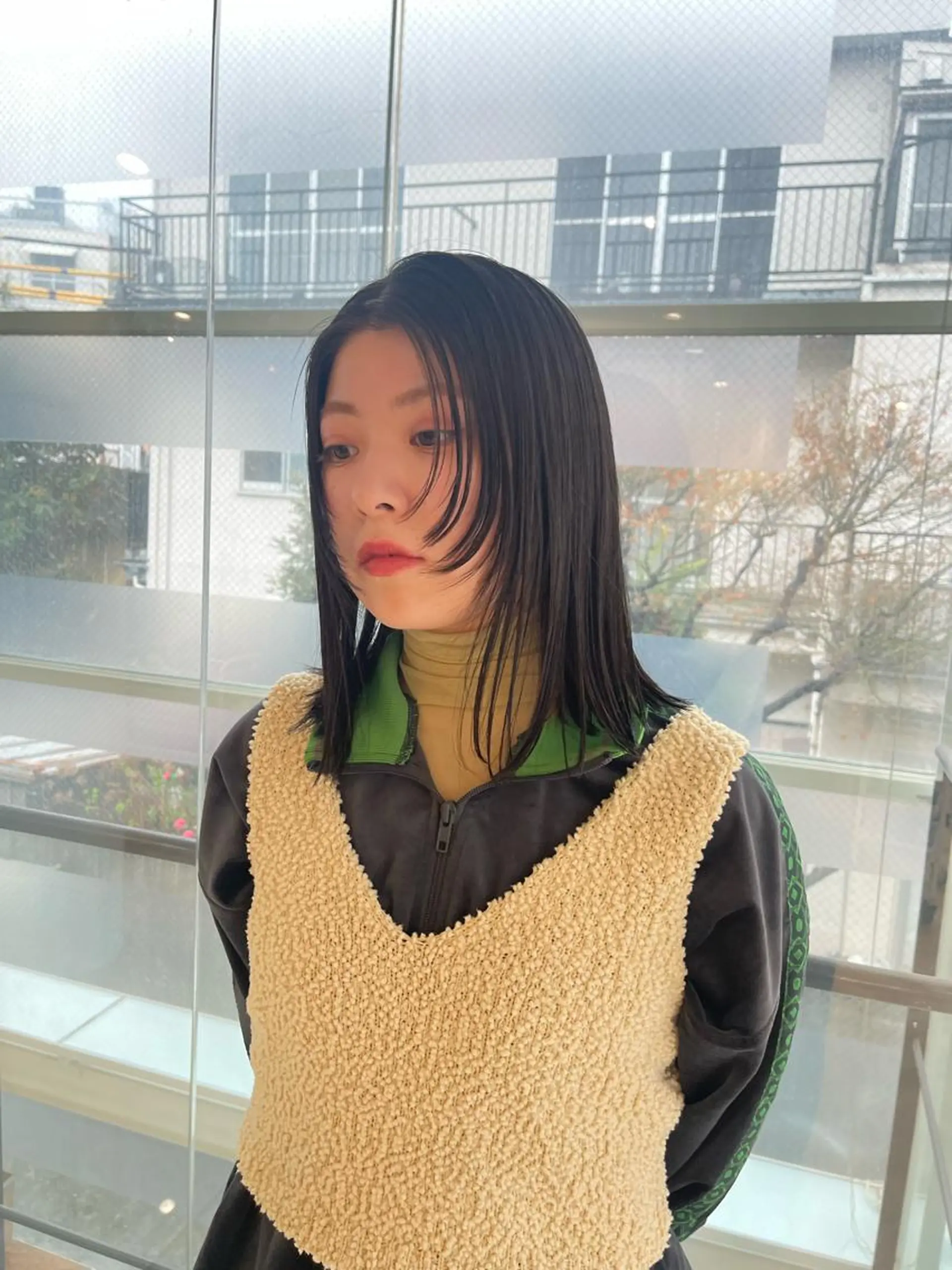 ミディアム 顔まわりレイヤー レイヤーカット ボブ/レイヤー /河内温太のヘアスタイル