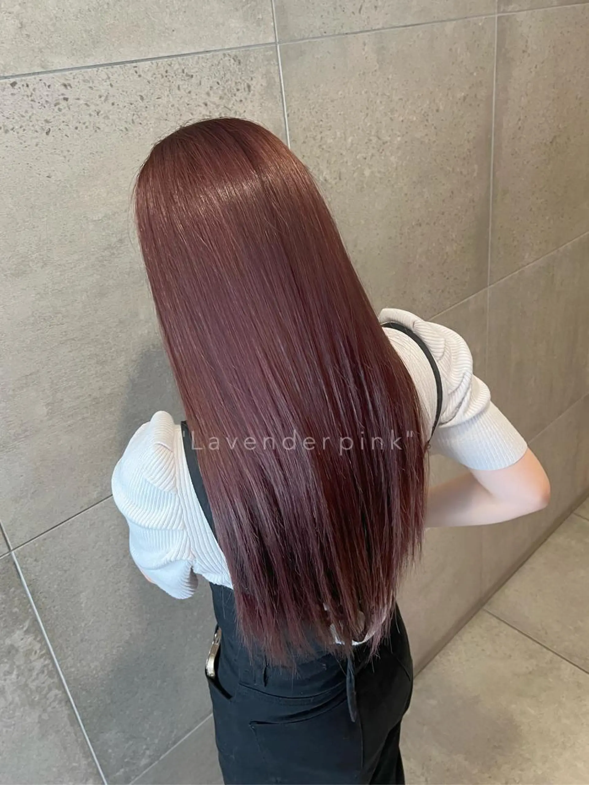 ロング カラー ラベンダーカラー ピンクカラー ピンクラベンダー カット ヘアカラー トリートメント 山中 優 🎨大人艶colorのヘアスタイル