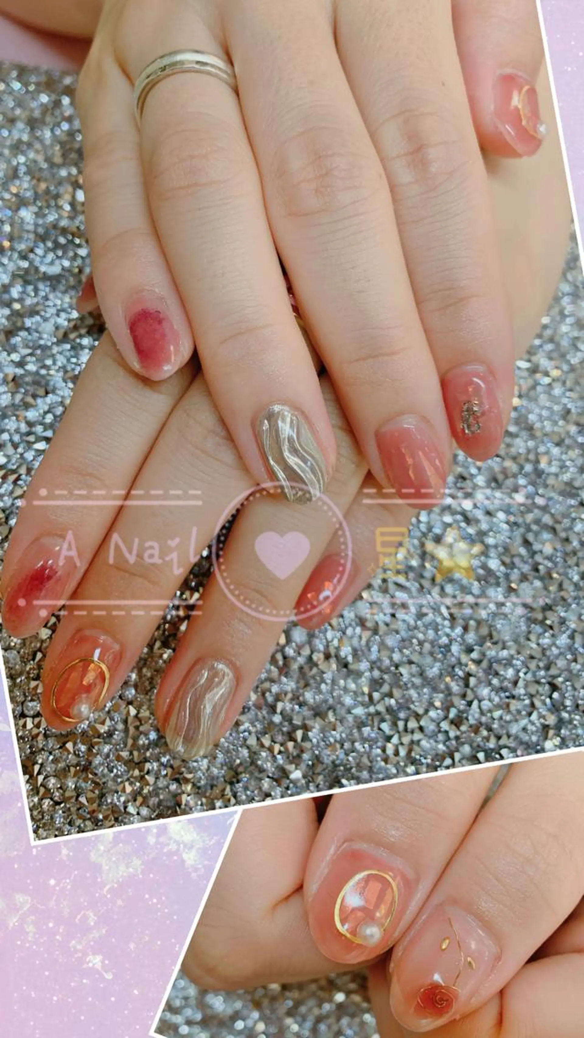 ネイル ハンドネイル AIRA  Eyelash&Nail所属・汐 xi.のネイルデザイン