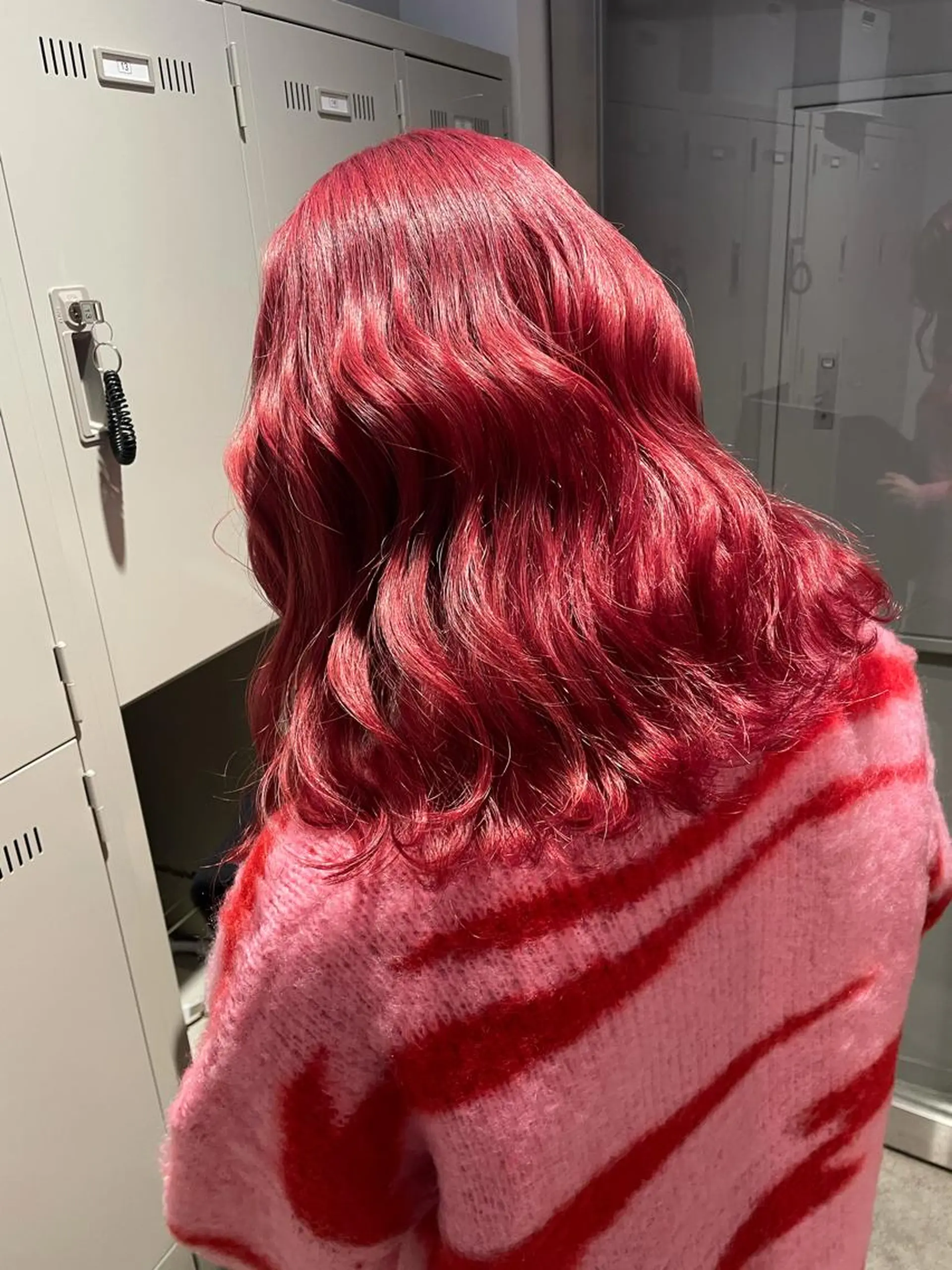 ミディアム カラー ブリーチ 表参道ハッシュカット レイヤー/リノンのヘアスタイル