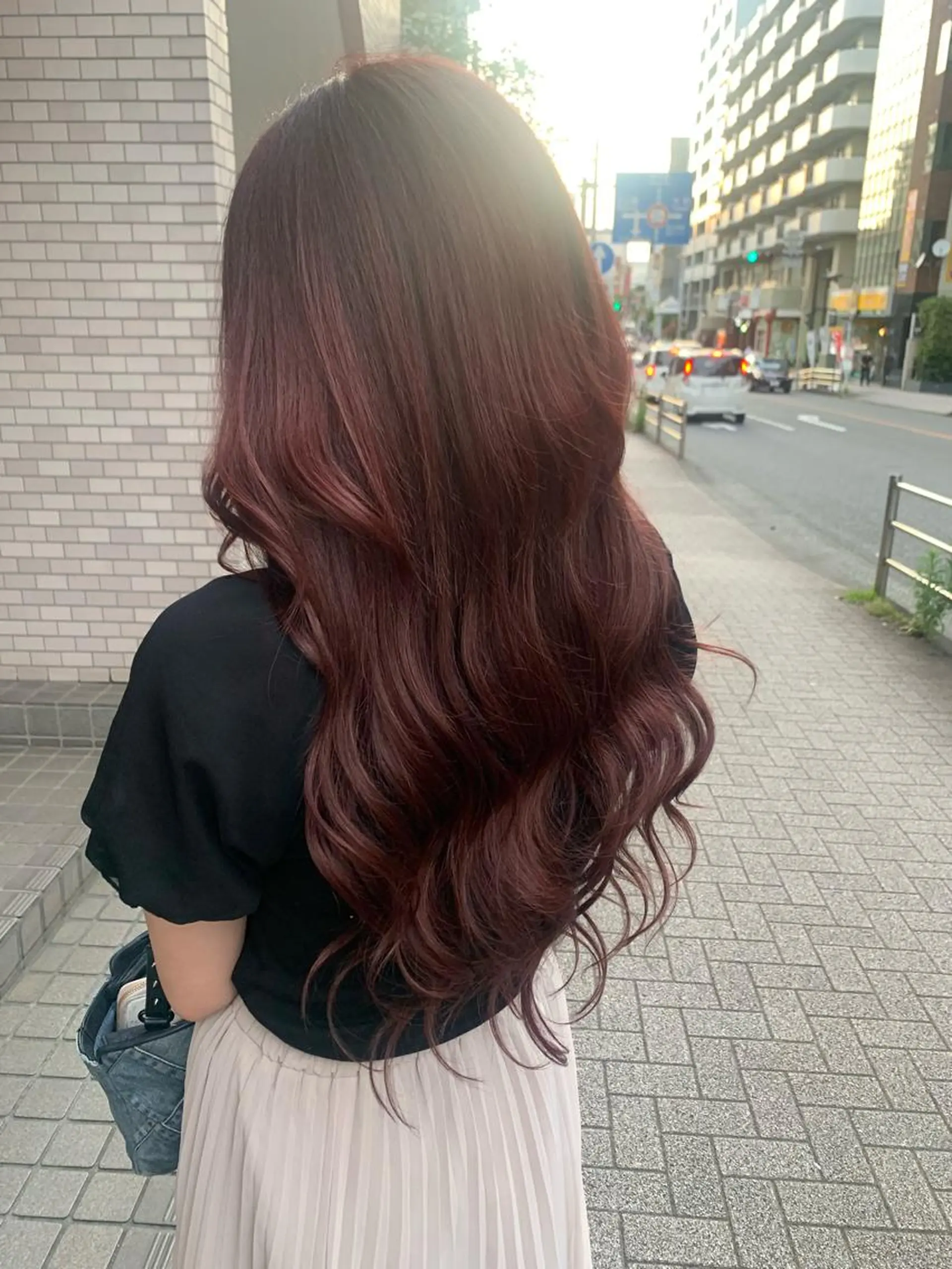 セミロング シールエクステ エクステ ヘアカラー エクステ Fan.ray副店長 🌈 響希のヘアスタイル