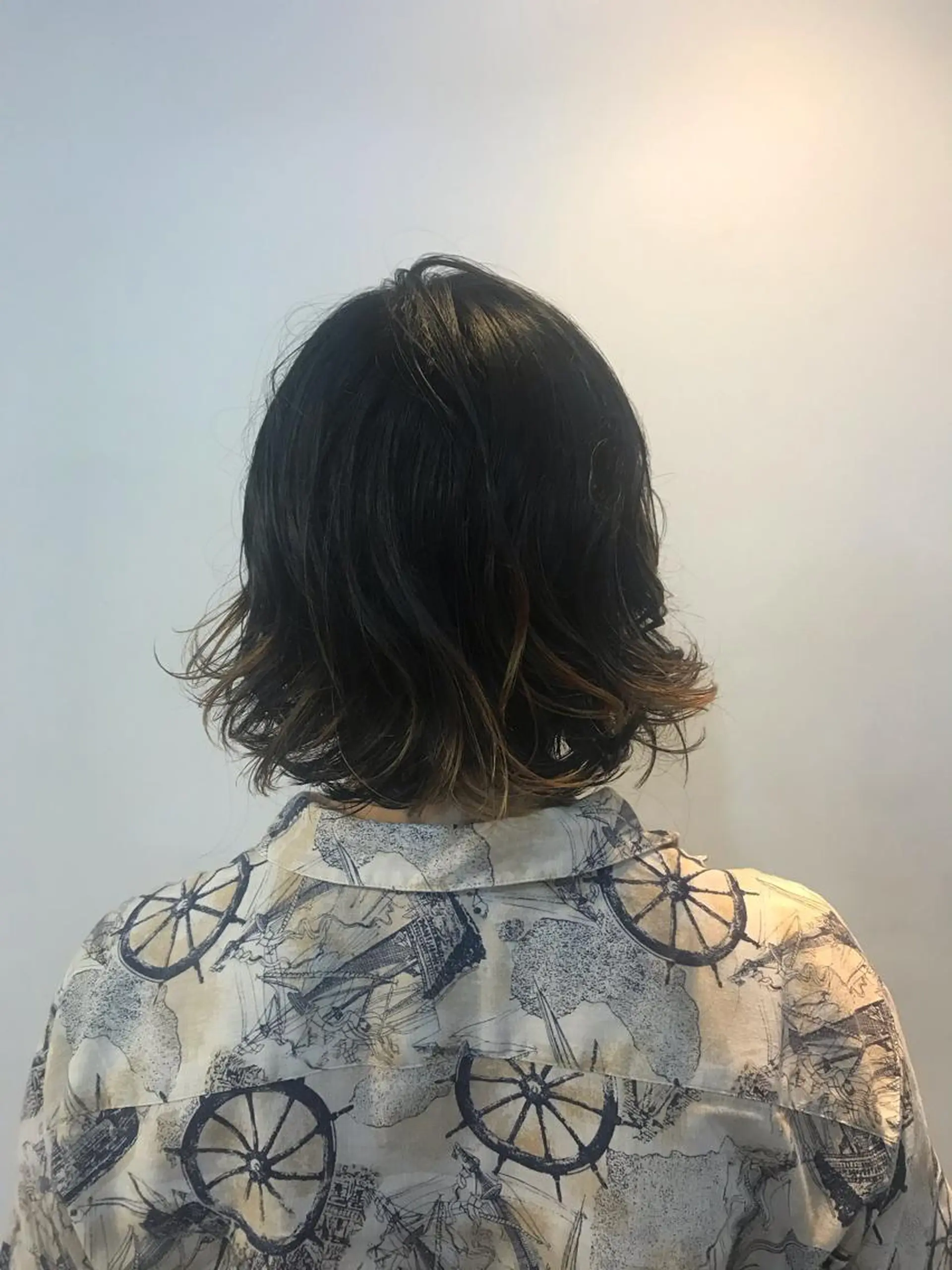 ショート カラー パーマ ヘアアレンジ 外ハネヘア stylist/蛯谷 珠里のヘアスタイル