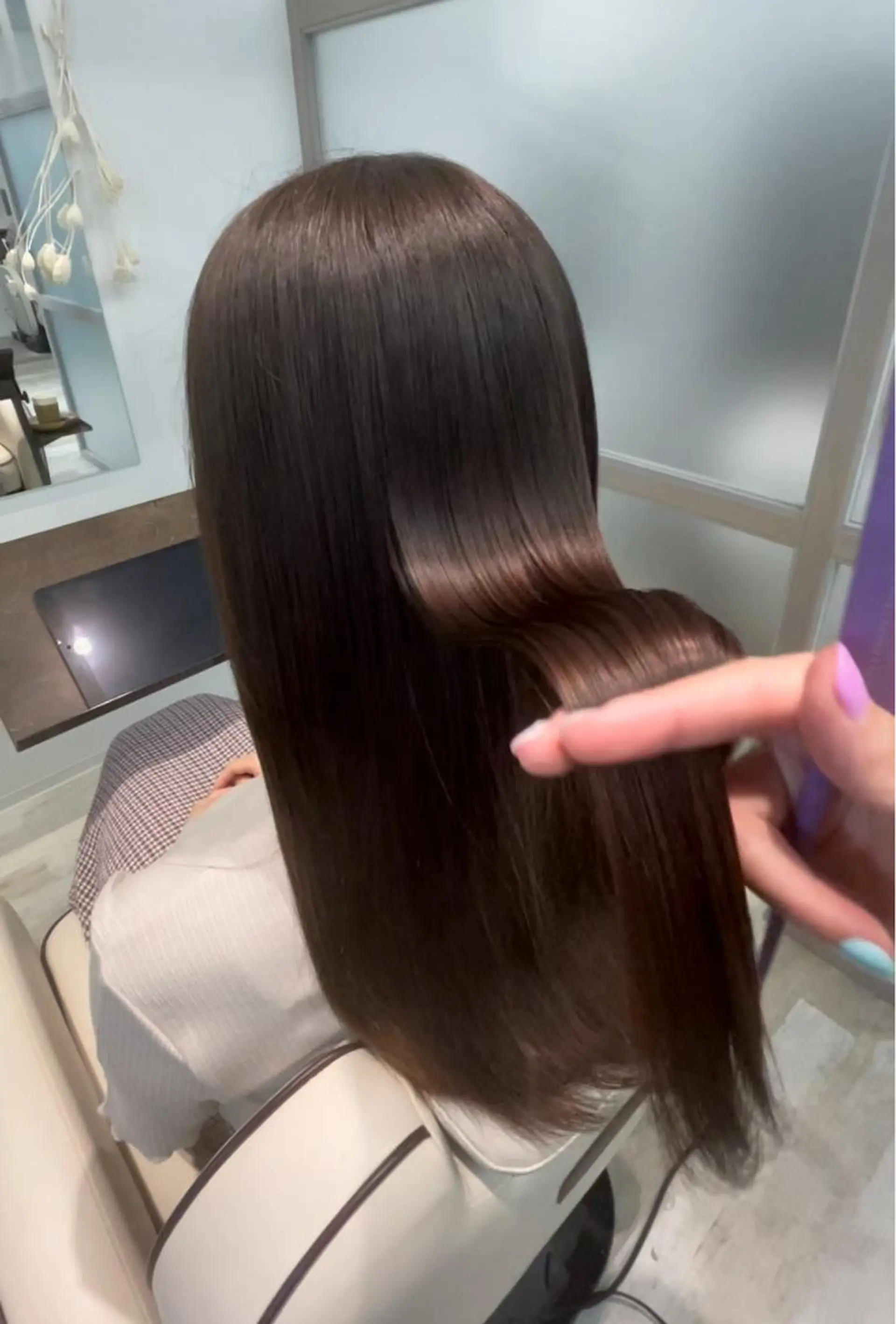 ロング カラー カット ヘアカラー 縮毛矯正 トリートメント 🫧MITO カイレアサロン🫧のヘアスタイル
