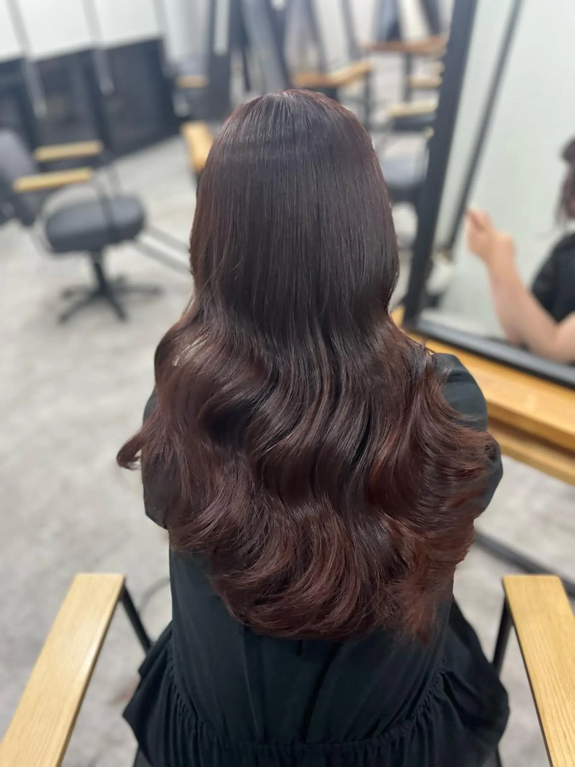 ロング お団子ヘア 梅田トレンドレイヤー RISA🎀💕のヘアスタイル