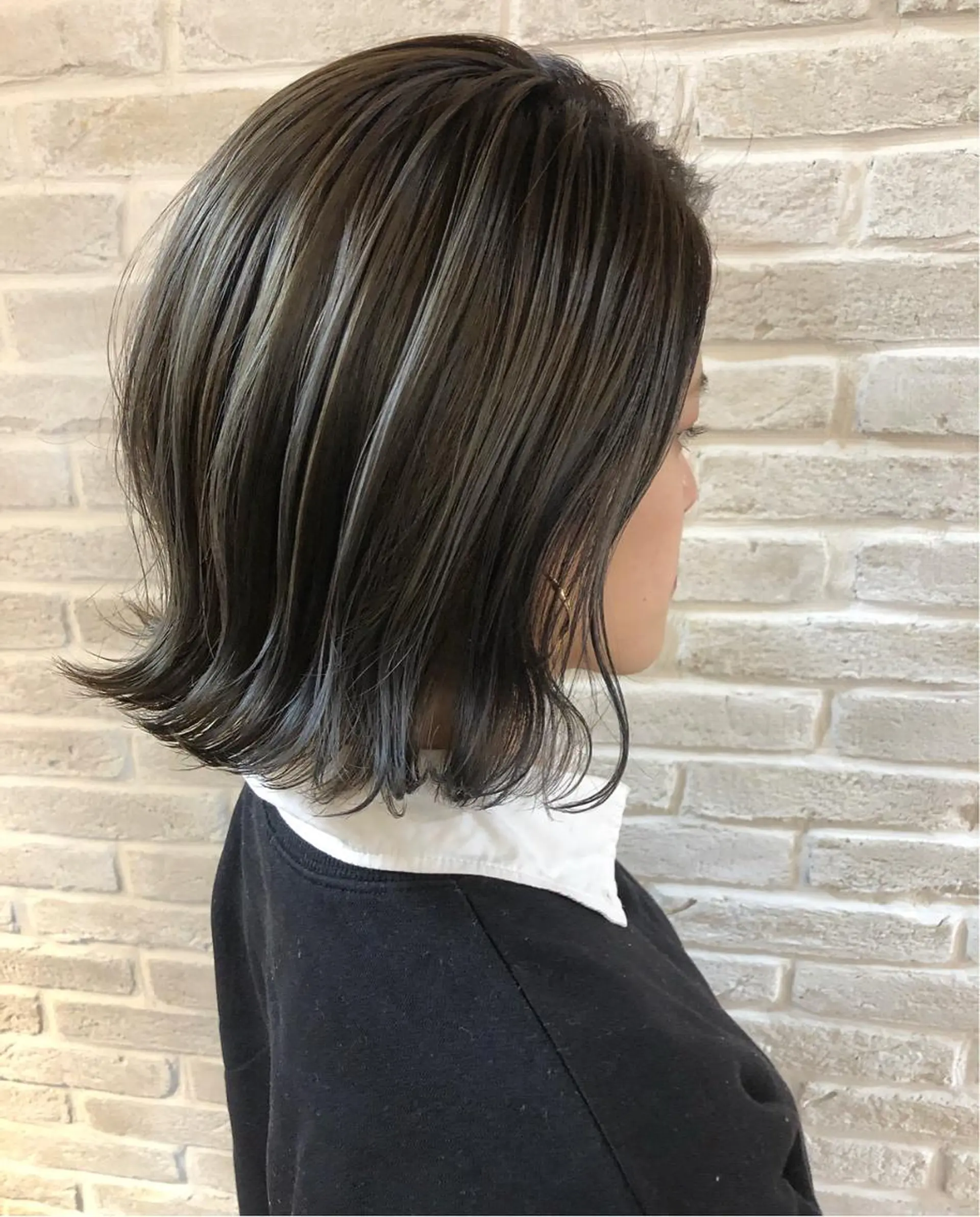 ミディアム カラー バレイヤージュ 外国人風カラー レイヤーカット hair salon Ranun髪質改善のヘアスタイル