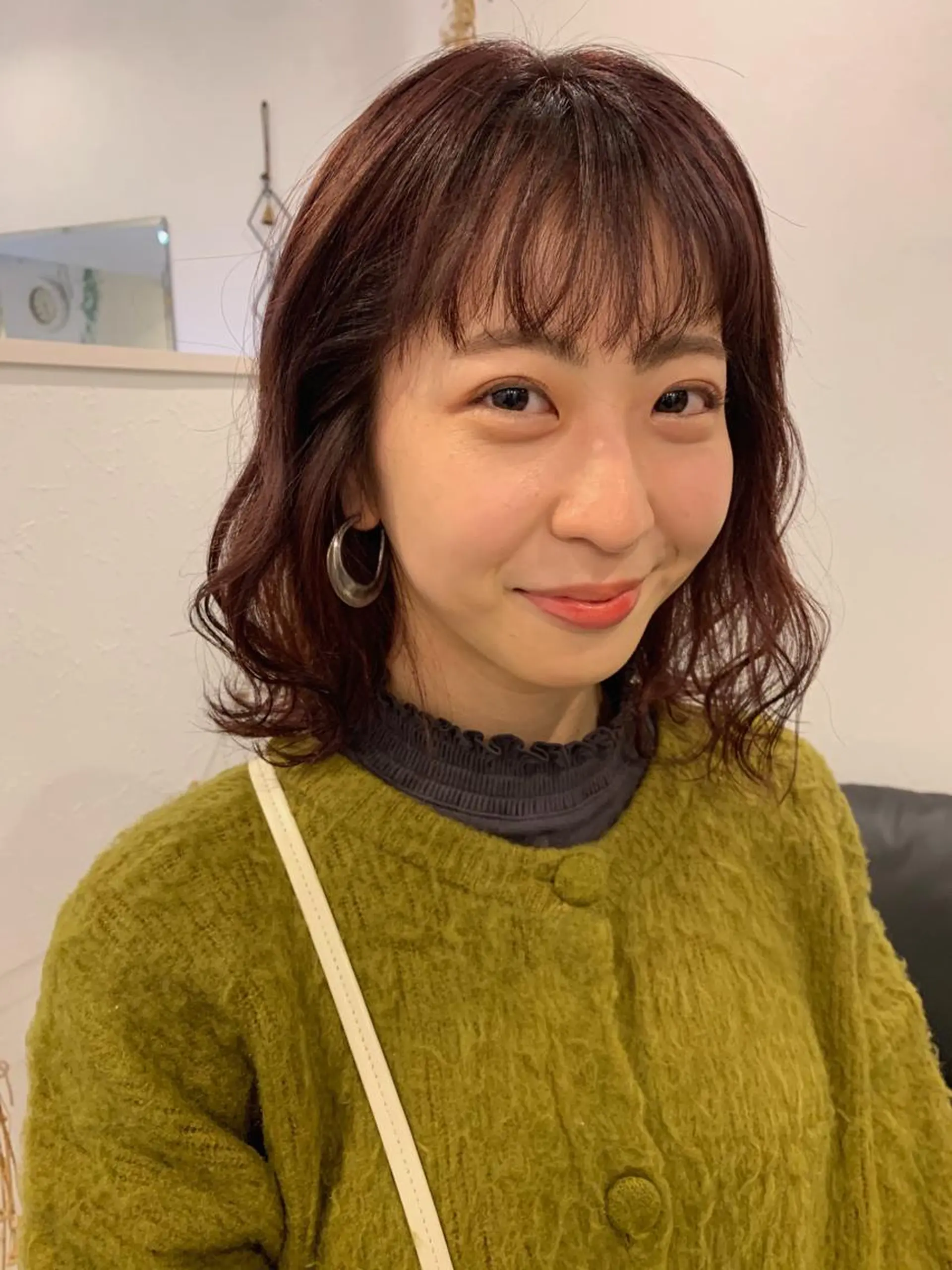 セミロング カラー ブリーチ ラベンダーカラー ブリーチなしカラー ピンクカラー ピンクラベンダー カット ヘアカラー トリートメント m ā l o.🌷 サカモトマイコのヘアスタイル