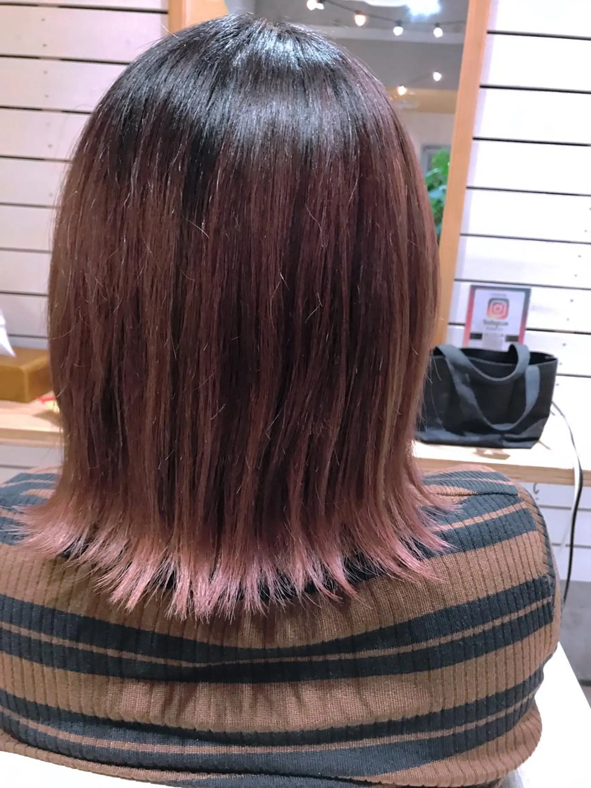 ミディアム ピンクブラウン atelier L.I.B.Co 【アトリエ リブコ】所属・前川 和也のヘアスタイル