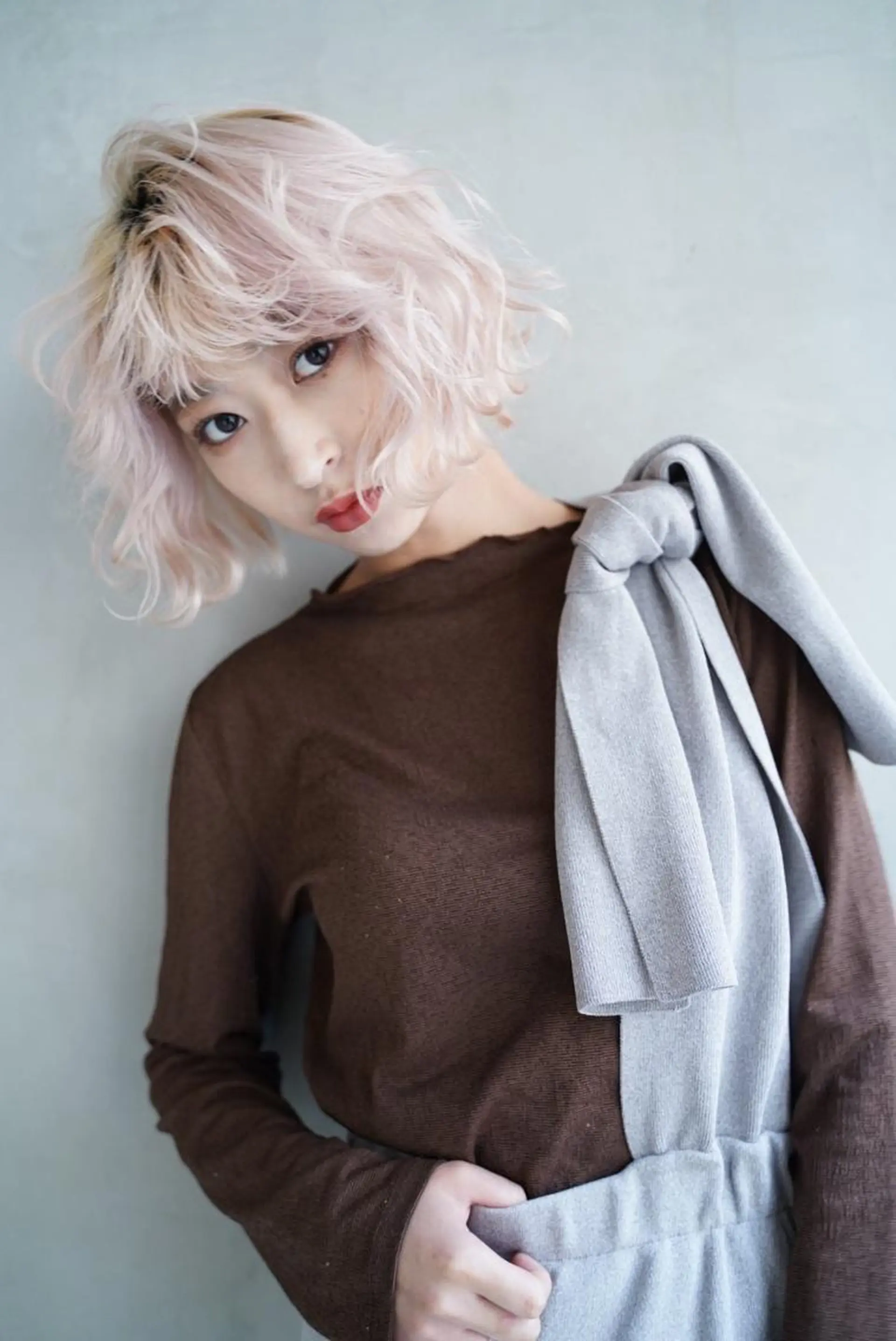 カラー ミディアム ヘアアレンジ ミディアムパーマ アクアカラー ダブルカラー グラデーションカラー ハイライトカラー 💝髪質改善💝_ chlom🌸春🌸のヘアスタイル