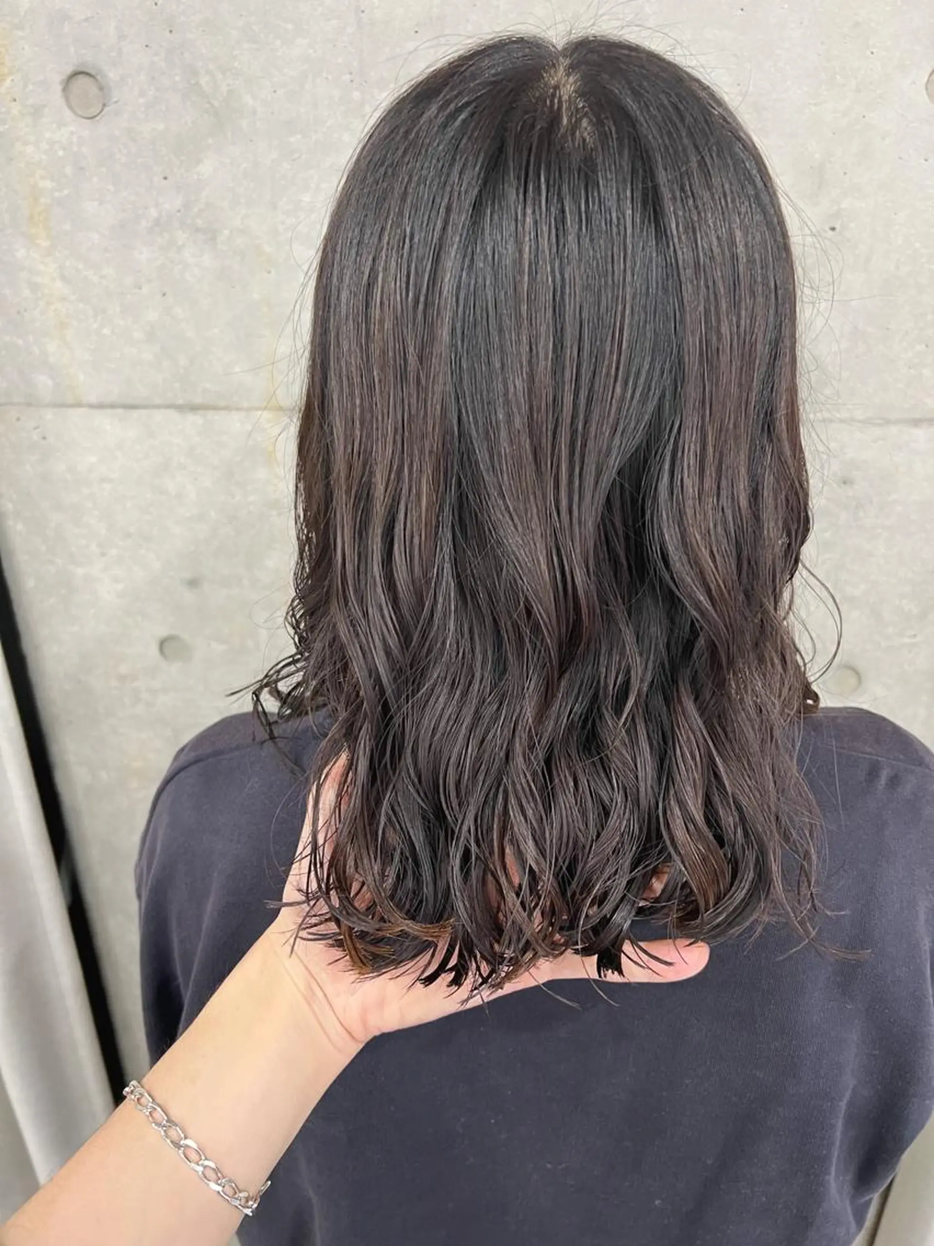 ミディアム パーマ ボブパーマコテ巻き風 パーマNo1深江秀平のヘアスタイル