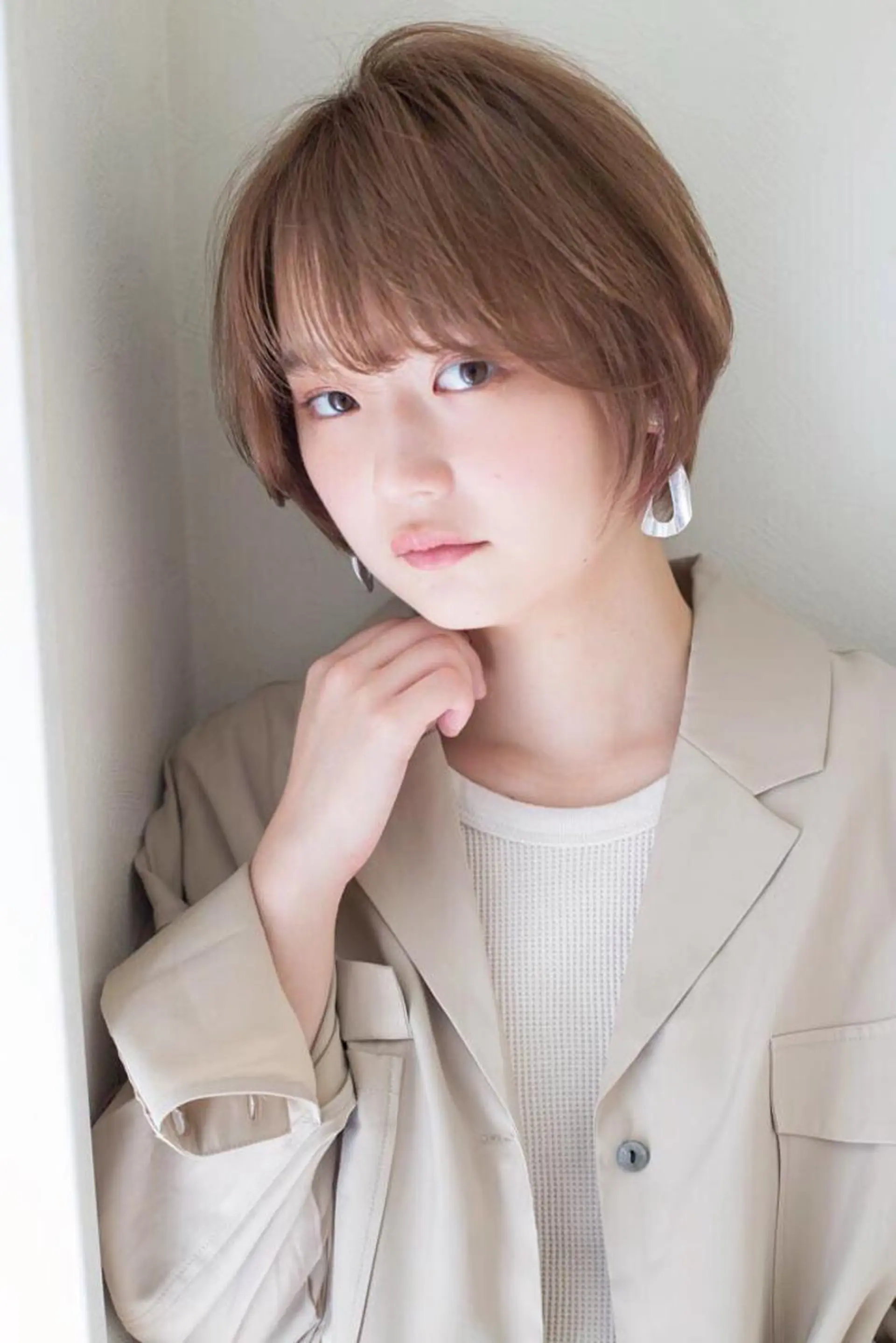 ショート カラー ショートヘア 似合わせ/小顔カット 🔷山方直也のヘアスタイル