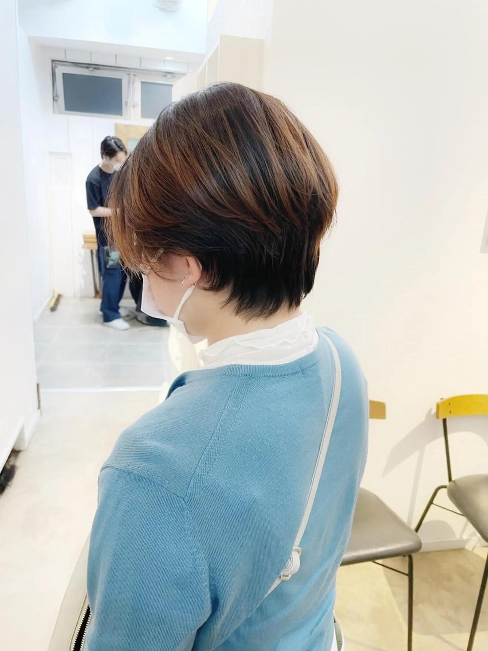 ショート ショートボブ ハンサムショート ボブ くせ毛 ショートヘア カット newline銀座所属・銀座ショート/ 大人ショート/金子涼のヘアスタイル