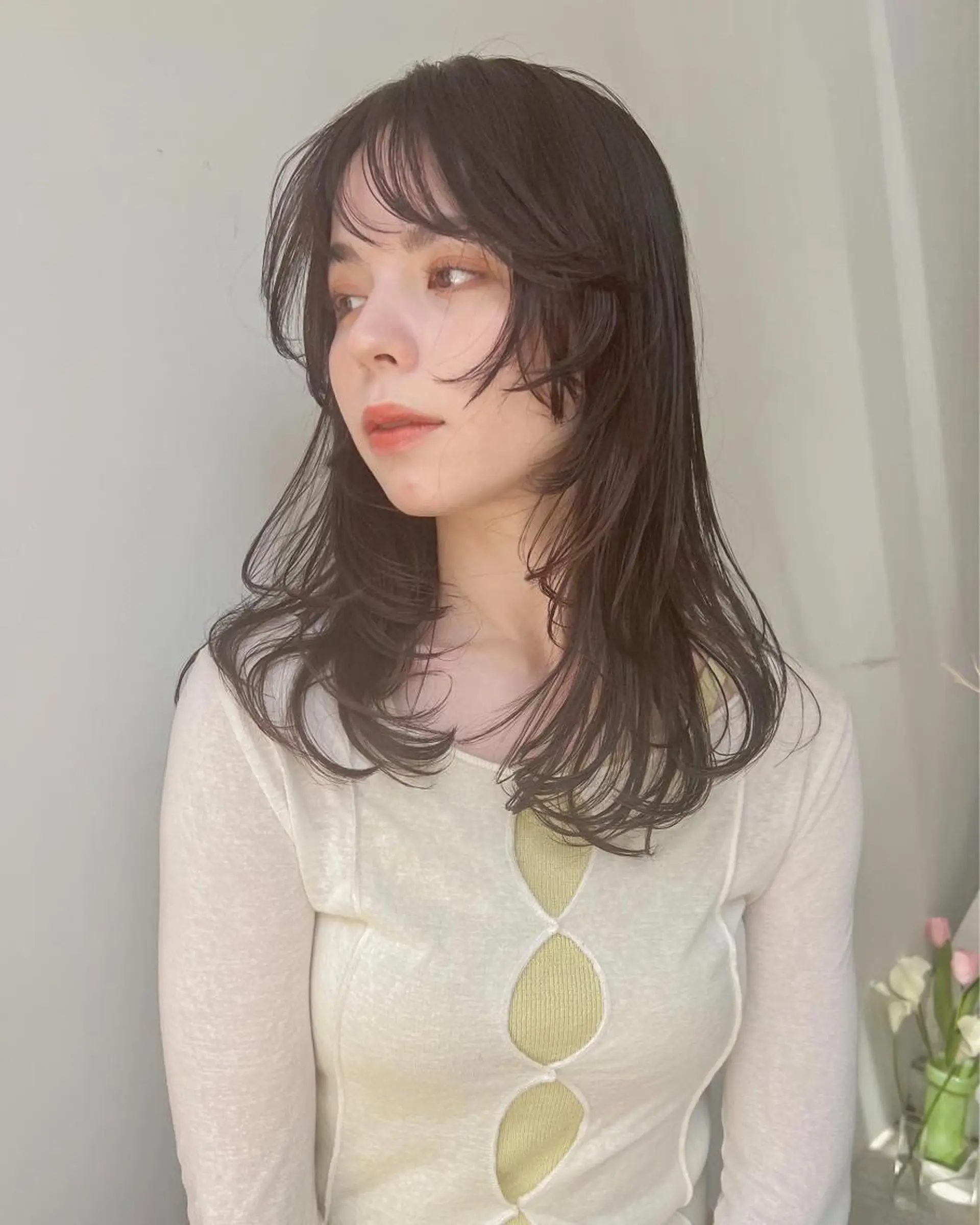 ロング レイヤーカット カット トリートメント 色素薄めカラー❤︎ chihiroのヘアスタイル