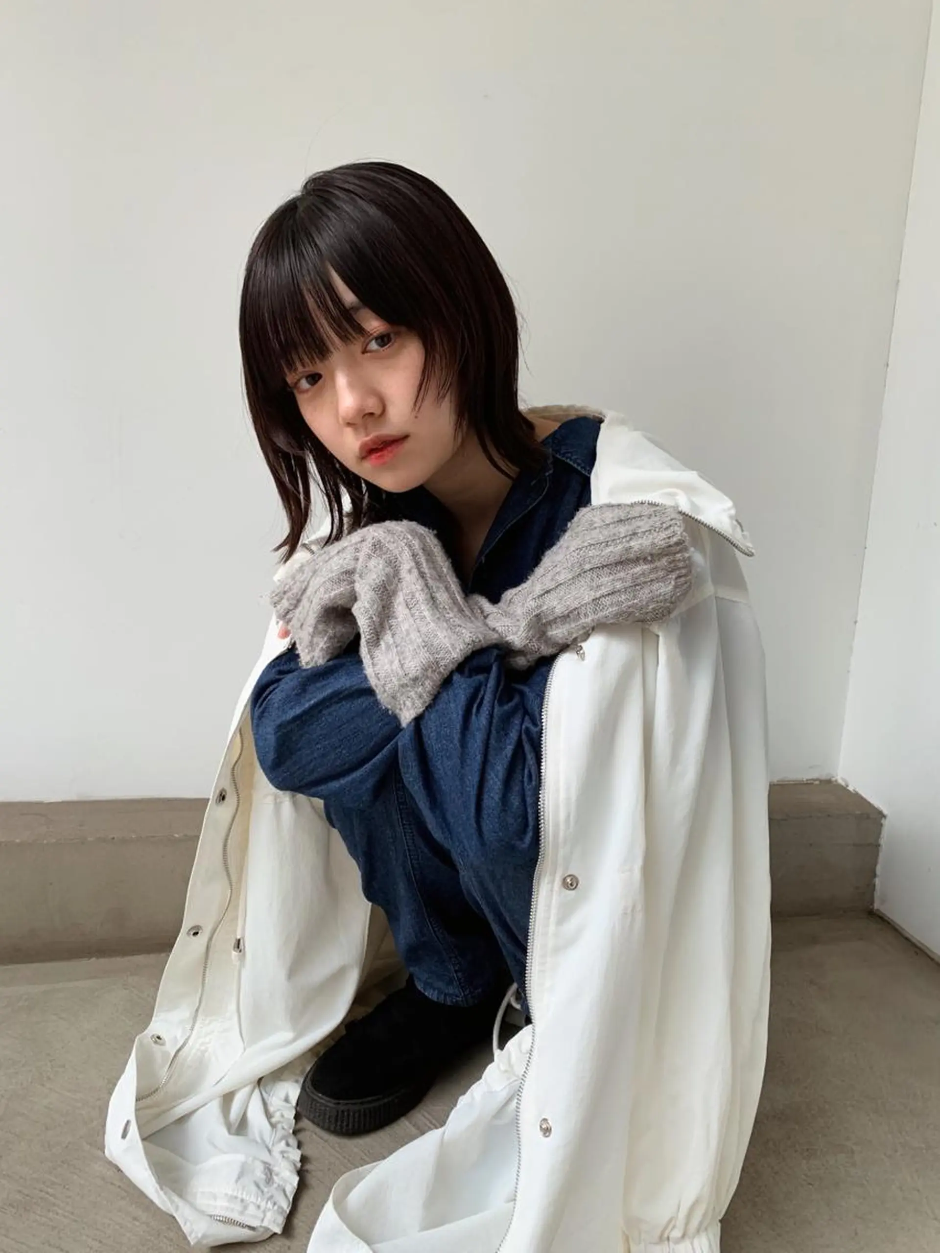 ミディアム 顔まわりレイヤー レイヤーカット log所属・ボブ/顔まわりカット 💫大澤奈緒美のヘアスタイル