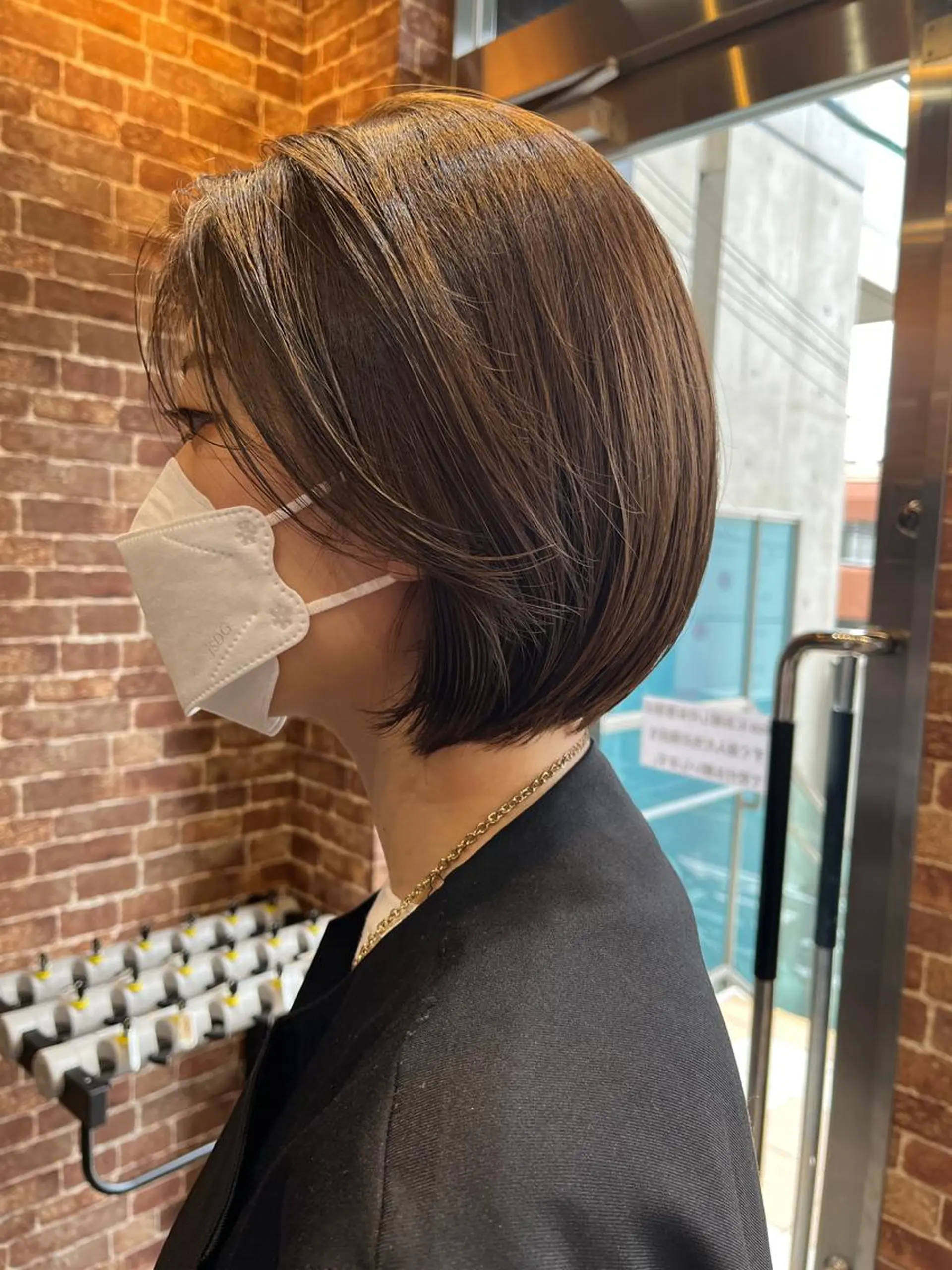 ショート カラー パーマ ヘアアレンジ キッズ ネイル マツエク・マツパ アイブロウ ブラウンカラー ケアカラー 透明感カラー ピンクカラー ピンクブラウン times salon名駅所属・久木原 ゆりのヘアスタイル