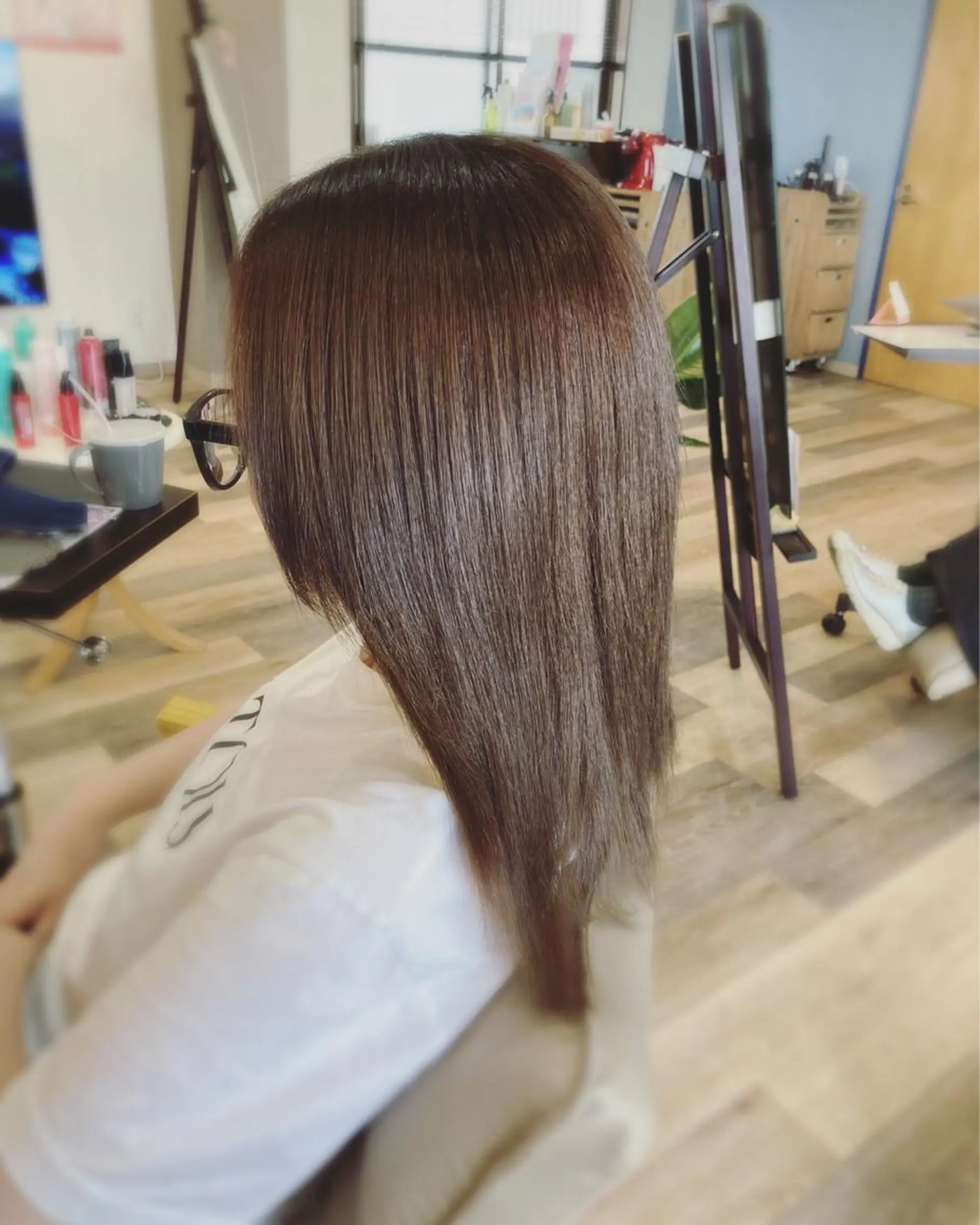 セミロング 中野 紹江のヘアスタイル