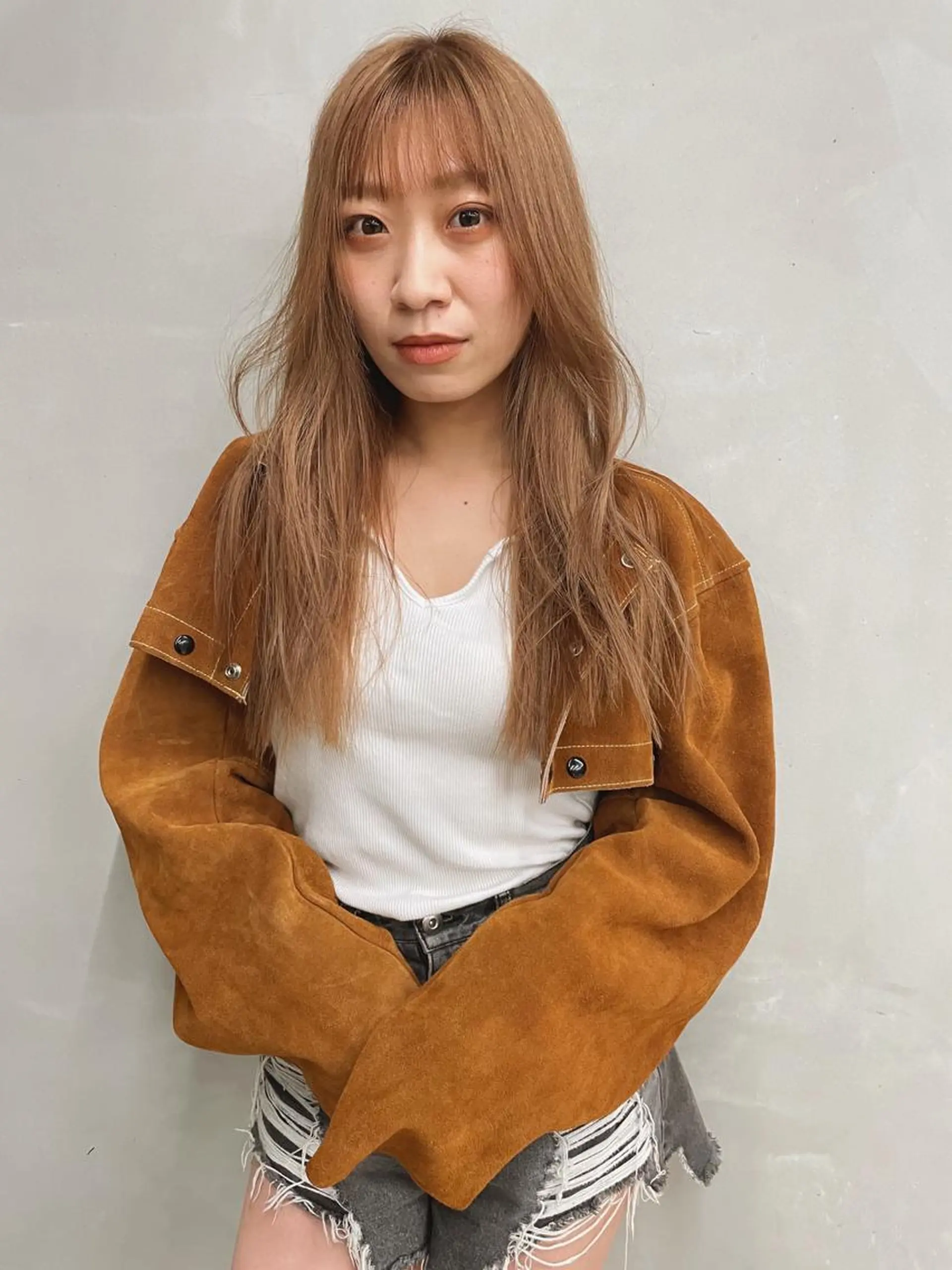 ミディアム カラー ブリーチ カット ヘアカラー トリートメント ヘアセット センスをお届けします 大谷将生INFPのヘアスタイル