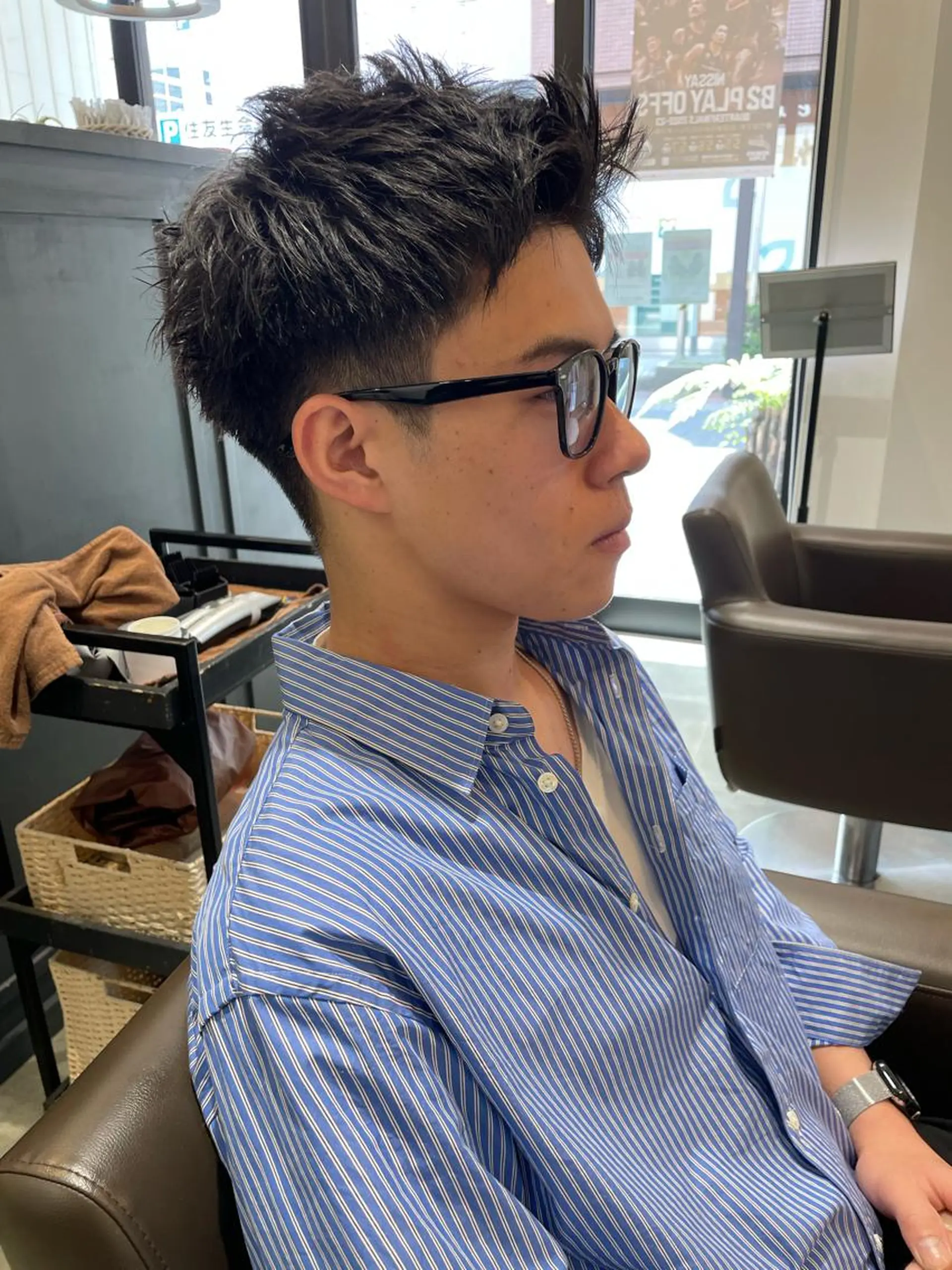 メンズ 葵/レイヤーカット/ 韓国風/透明感カラーのヘアスタイル