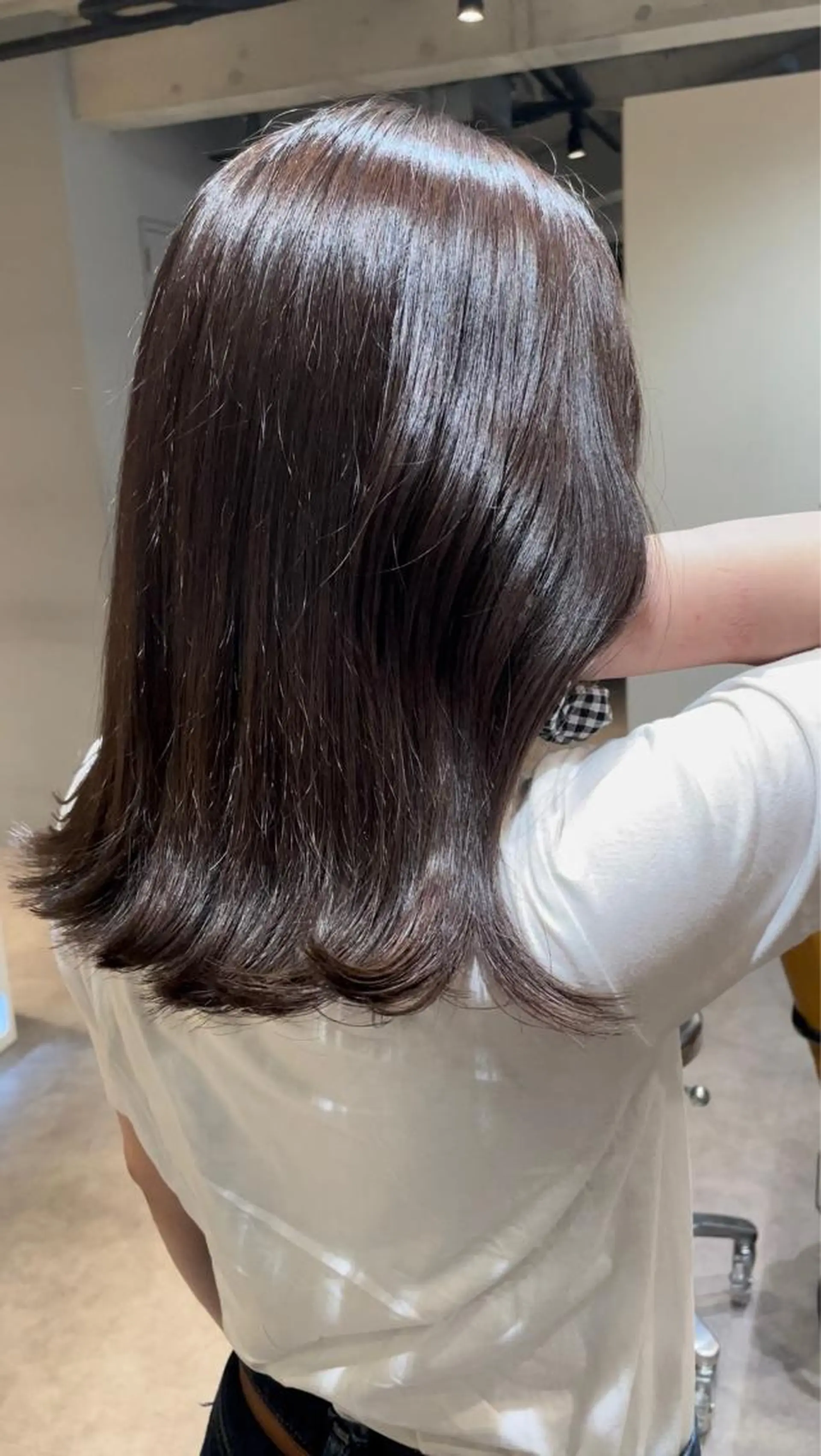 ミディアム 葉月/ボブ/ 透明感カラー／中目黒のヘアスタイル