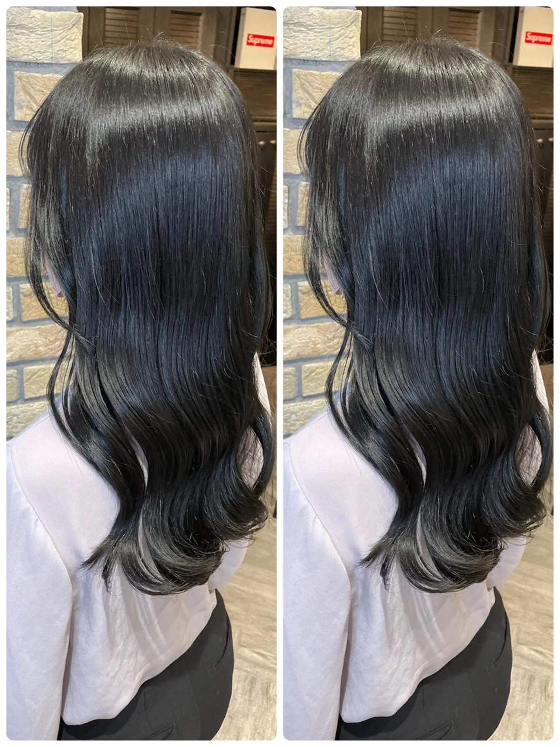 ロング カラー カット 縮毛矯正 トリートメント 🌟透明感カラー 🌟松岡勇輝のヘアスタイル