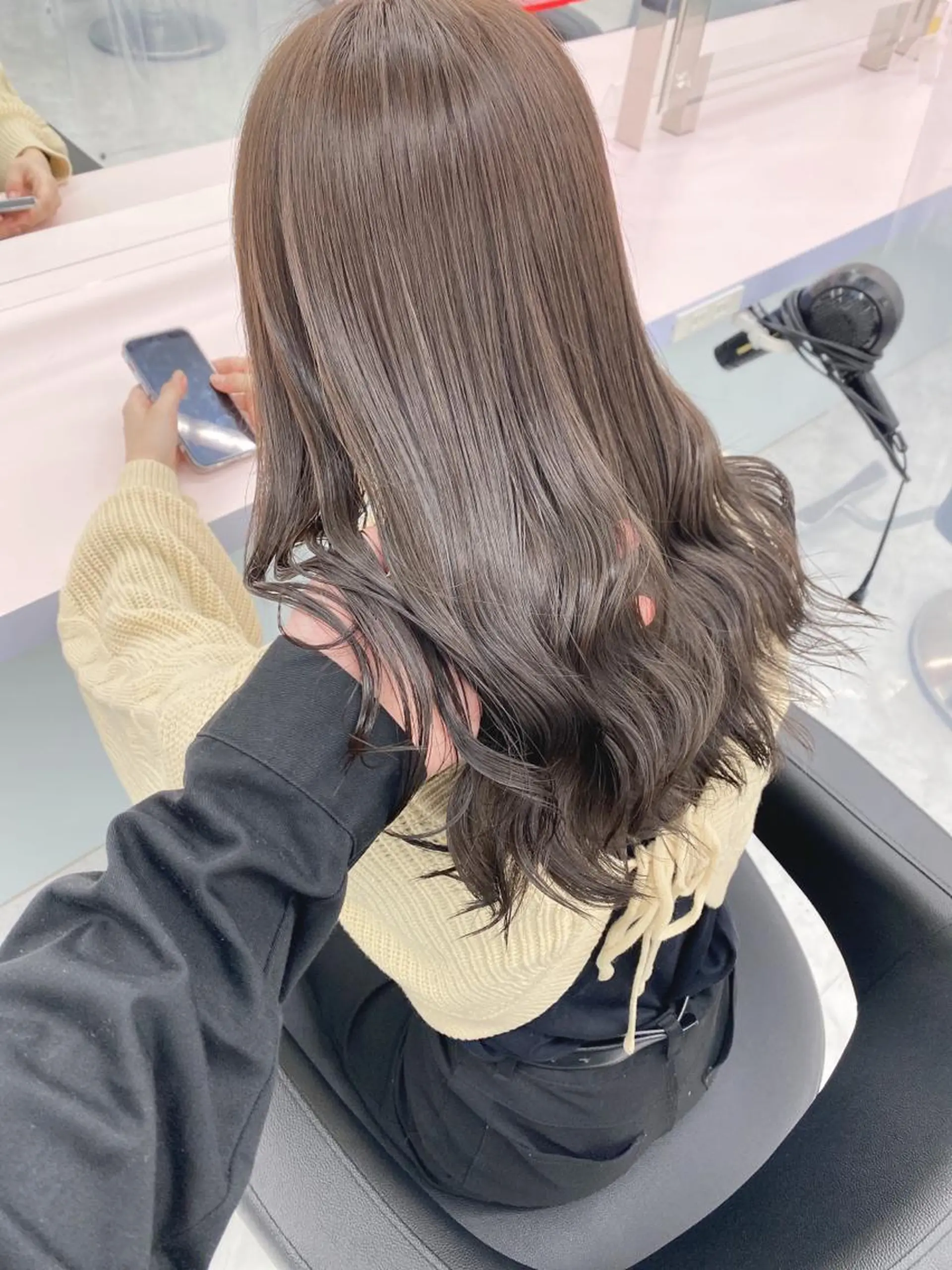ロング カラー 💕コテ巻き風パーマ 💕KEIYA 💕のヘアスタイル