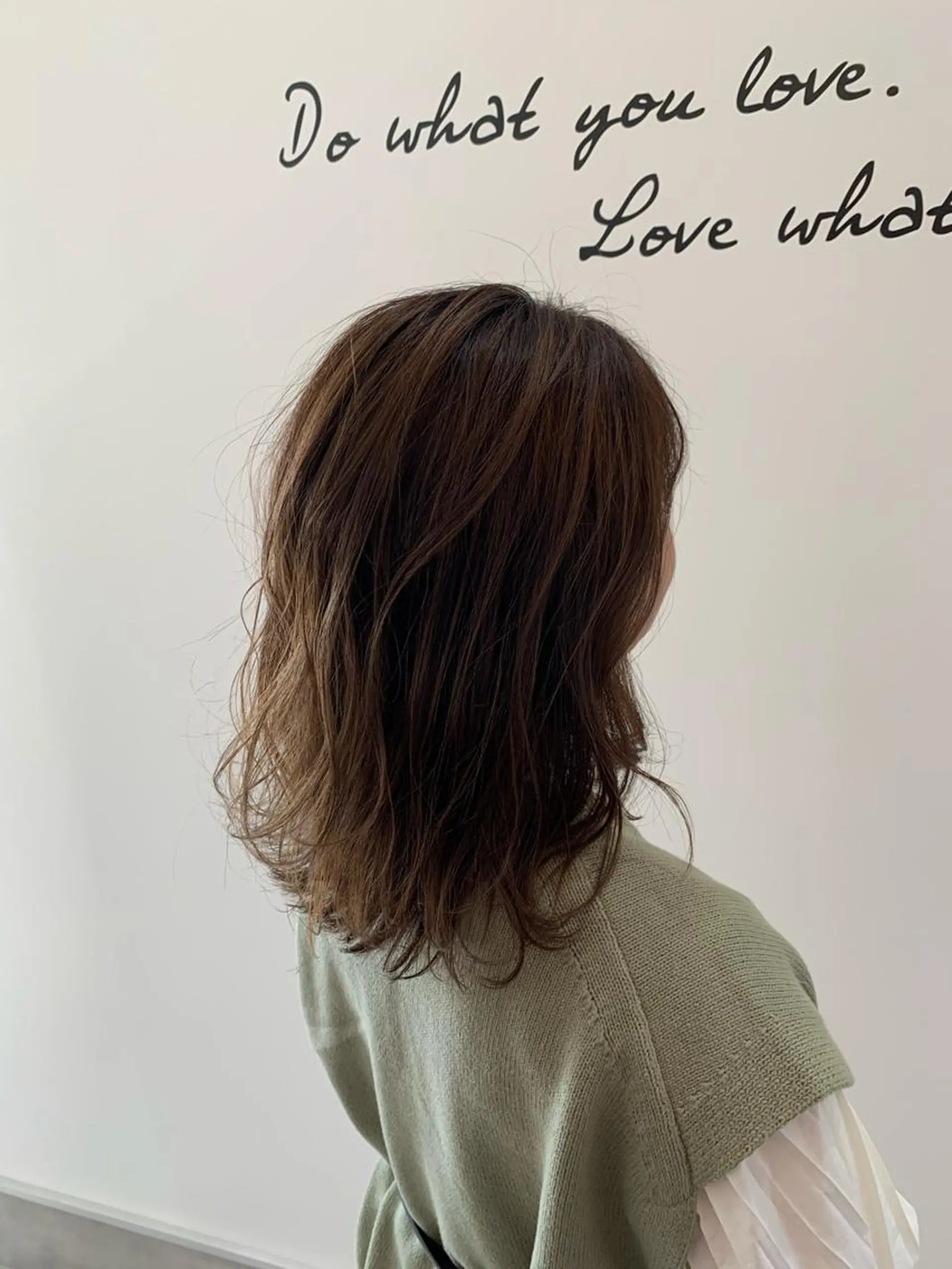 ミディアム カラー 河内 元伸のヘアスタイル