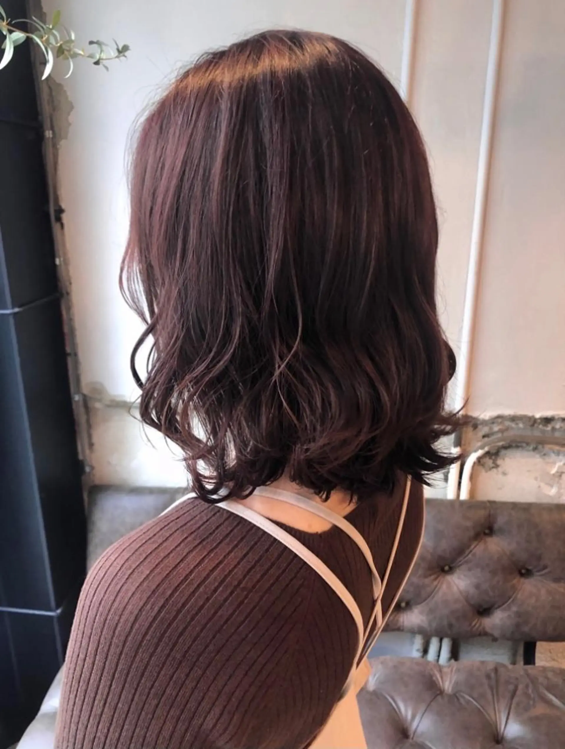 ミディアム ヘアカラー トリートメント ✨色持ちの良い艶 カラー✨蟹江真世のヘアスタイル