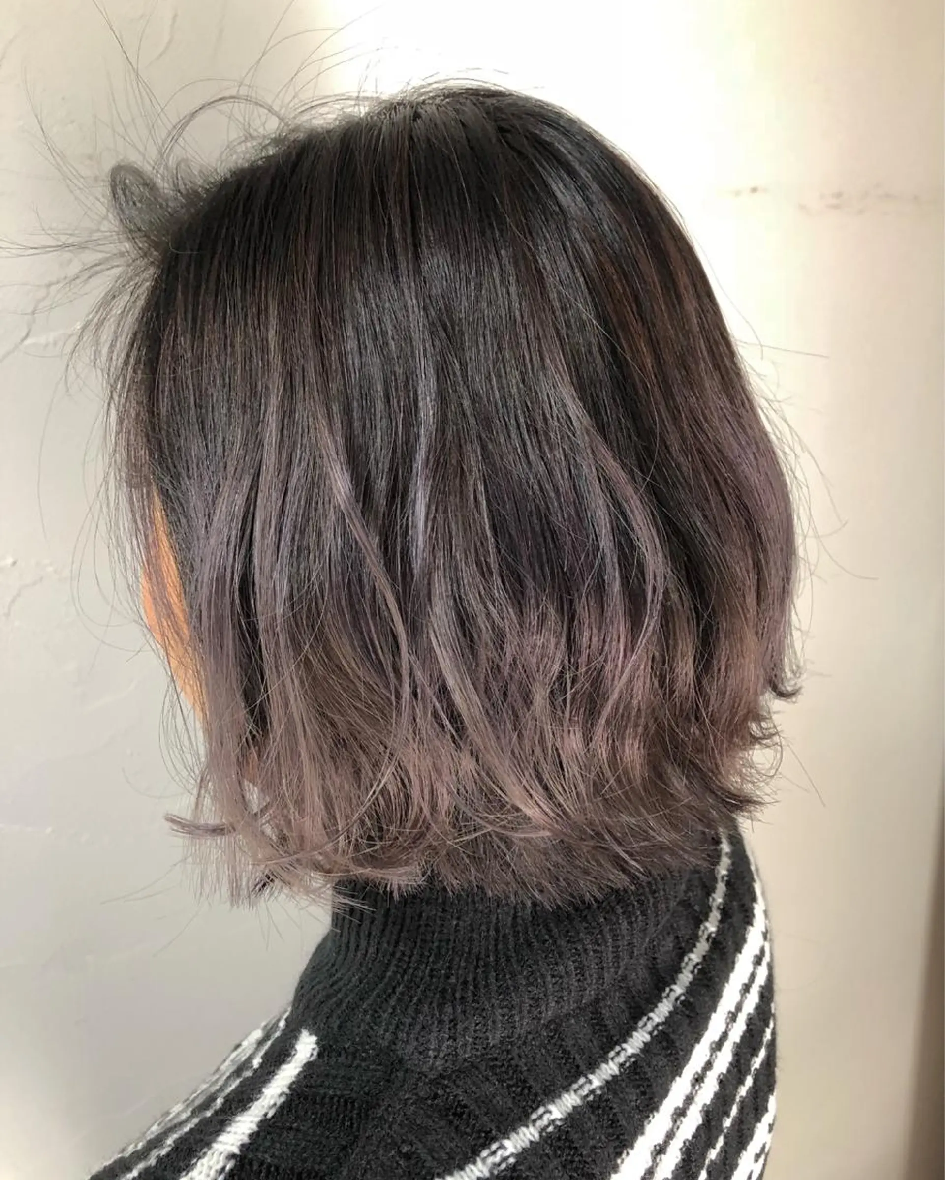ショート カラー ヘアアレンジ アッシュ グラデーションカラー ラベンダーカラー ラベンダーアッシュ カット ヘアカラー 遠藤 拓馬のヘアスタイル