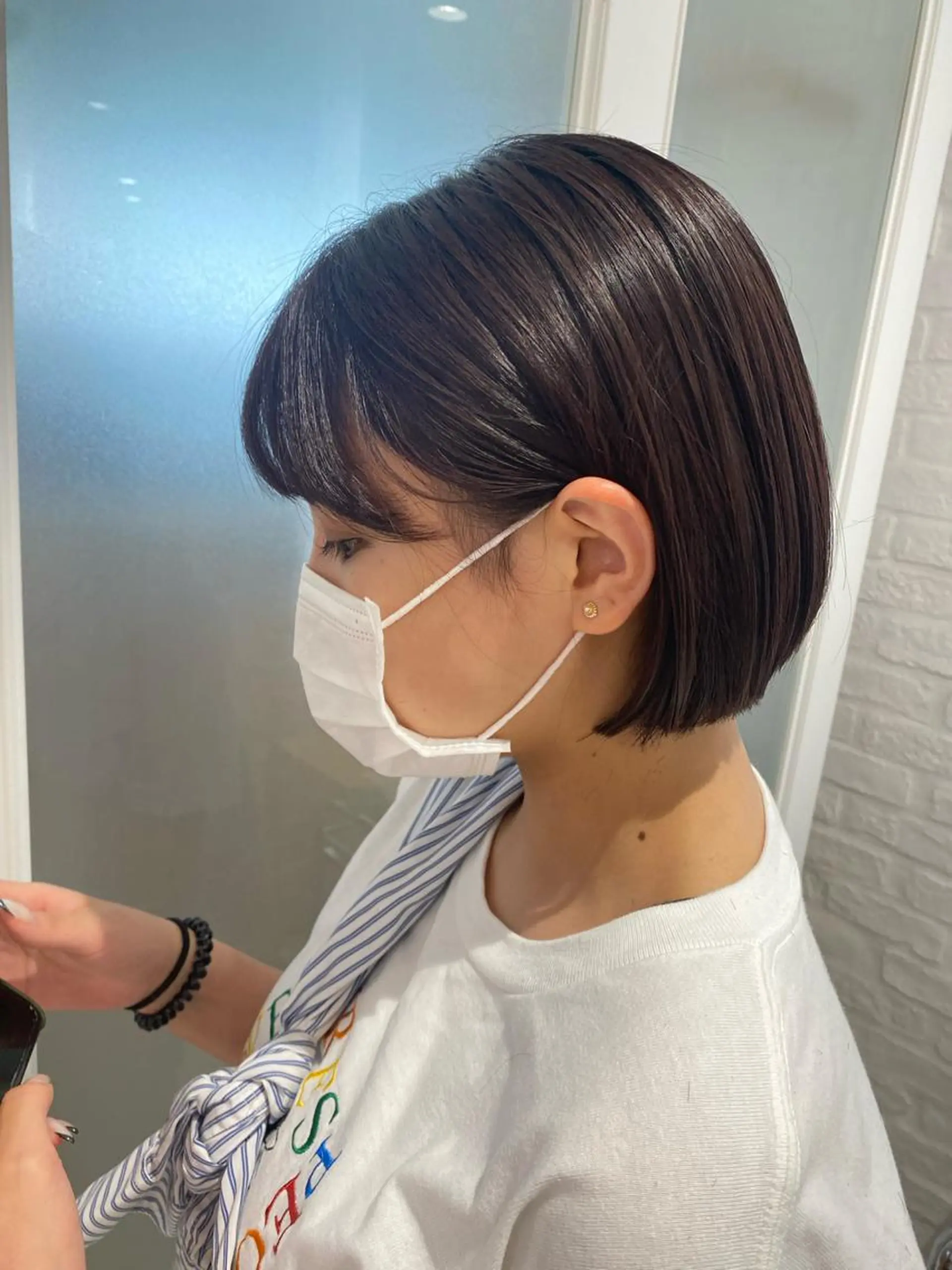 ミディアム ボブ 🍀透明感抜群🍀/ ハイトーンカラーのヘアスタイル