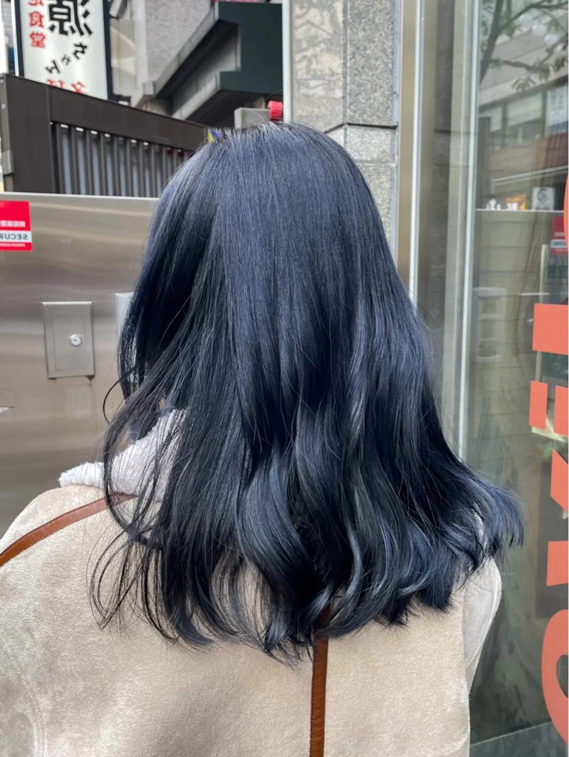 ロング カラー バレイヤージュ 黒髪 ブリーチ ブルーカラー ブルーブラック ヘアカラー トリートメント 髪質改善/縮毛矯正 ボブ/Ryuseiのヘアスタイル