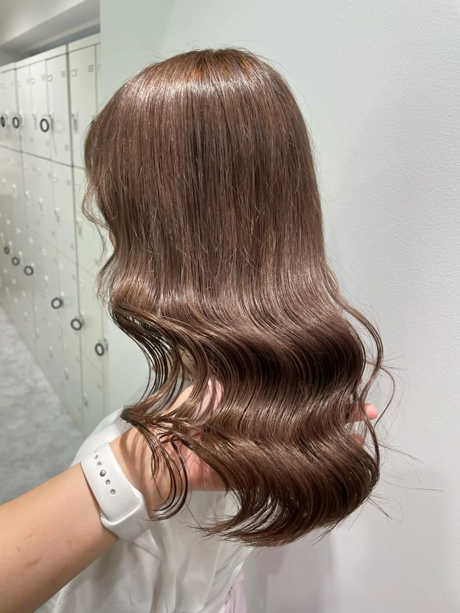 ロング カラー パーマ ヘアアレンジ メンズ キッズ ネイル マツエク・マツパ ベージュカラー ミルクティーベージュ ミルキーベージュ Lumo所属・💖横浜ブリーチなし 💖MIHOのヘアスタイル
