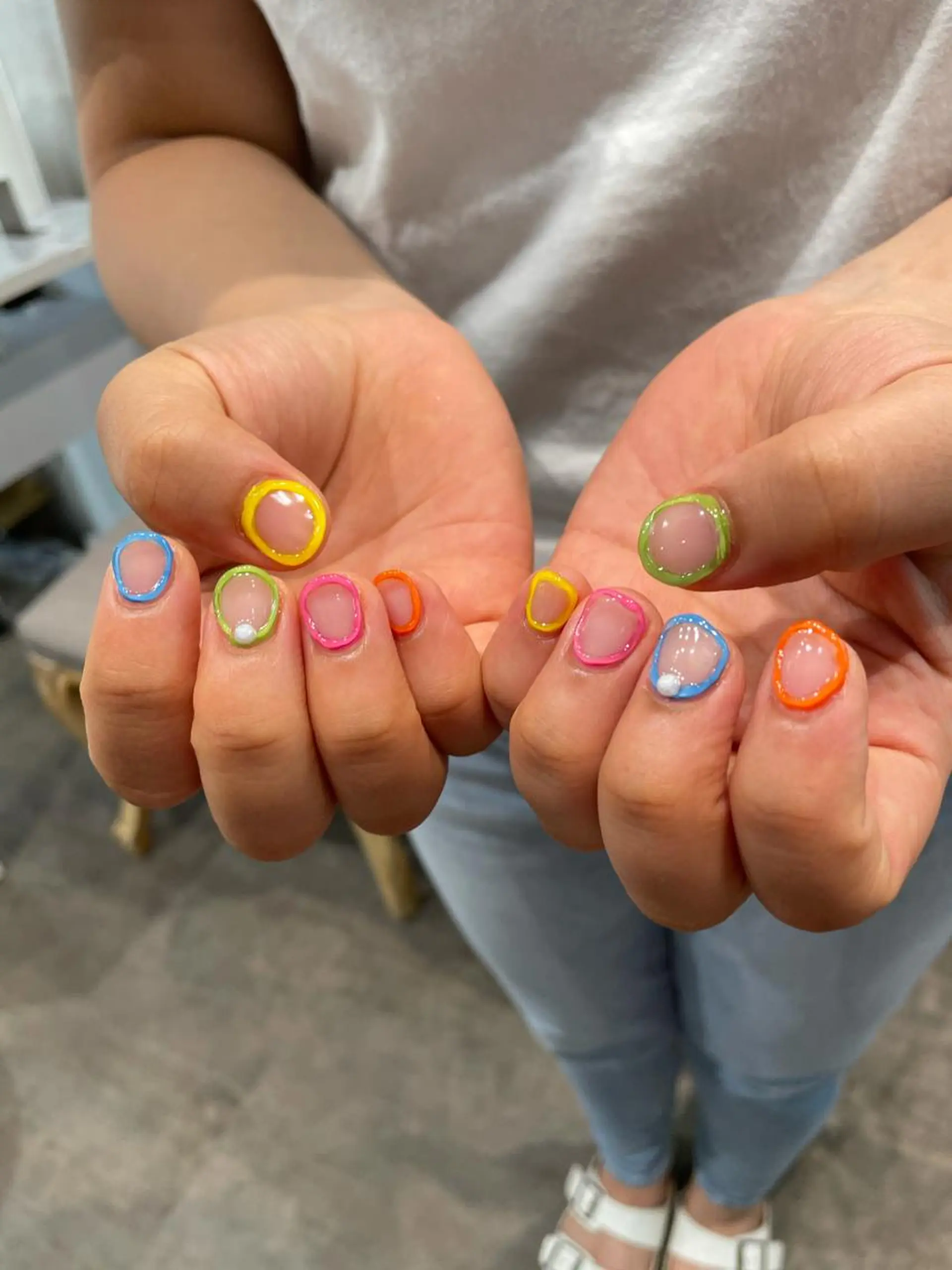 ネイル クリアネイル ハンドネイル ナチュラル透明感🌱 小山美樹子のヘアスタイル