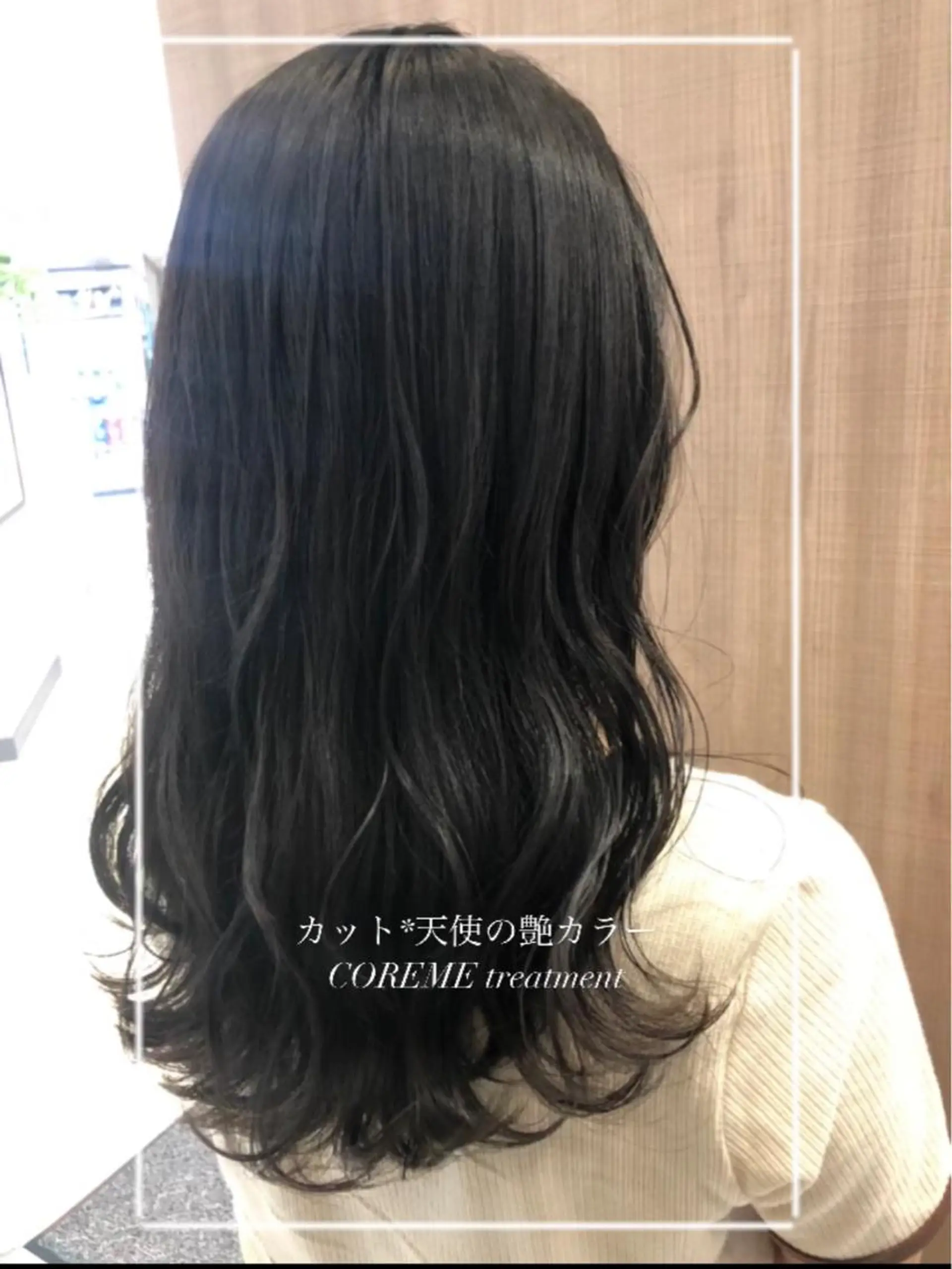 セミロング カラー 艶質改善/縮毛矯正 ササキナツミのヘアスタイル