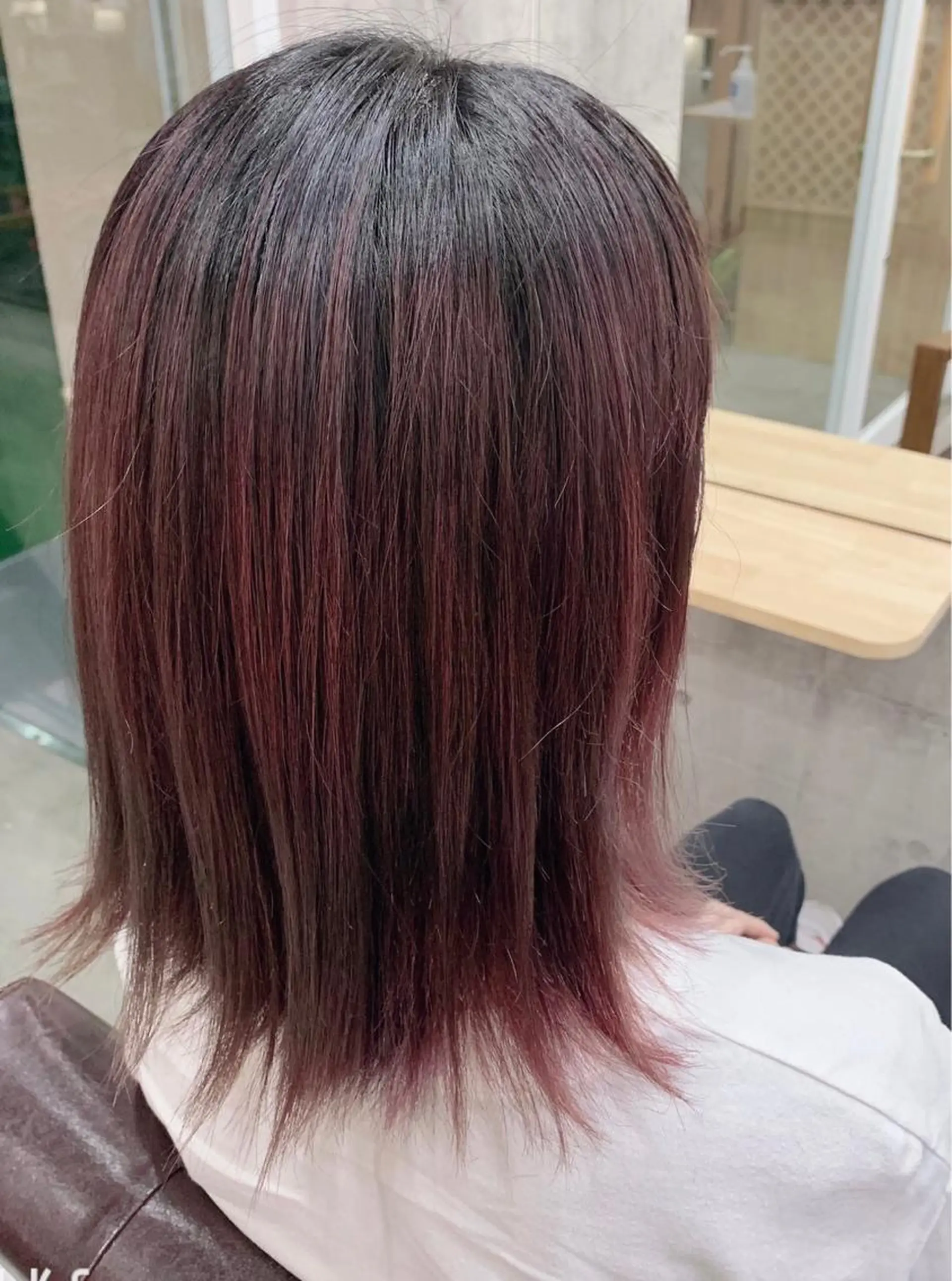 ミディアム カラー バレイヤージュ ブリーチ ダブルカラー グラデーションカラー ハイライトカラー ヘアカラー hair salon mementoのヘアスタイル