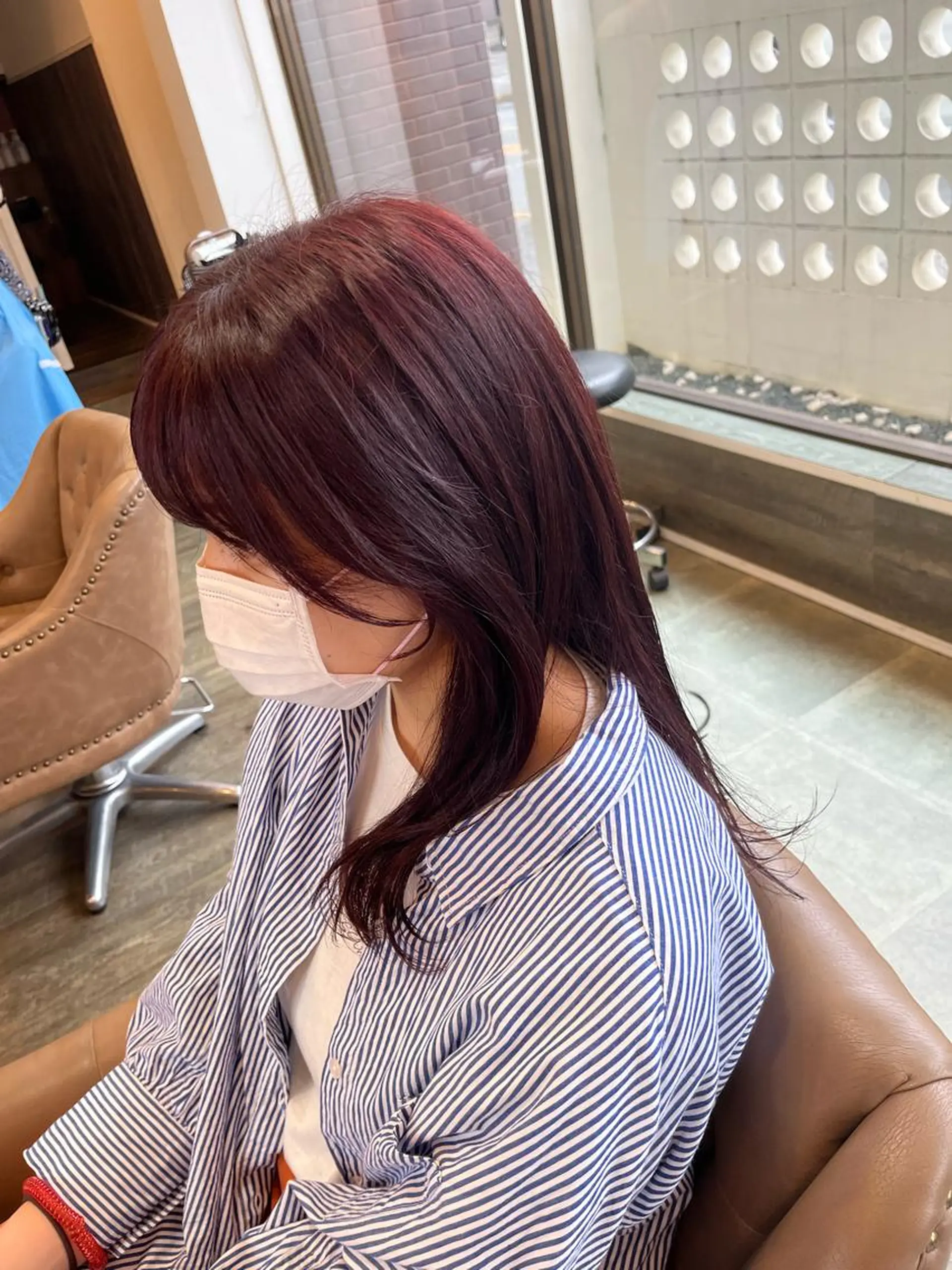 ロング カラー 松本 玲菜のヘアスタイル