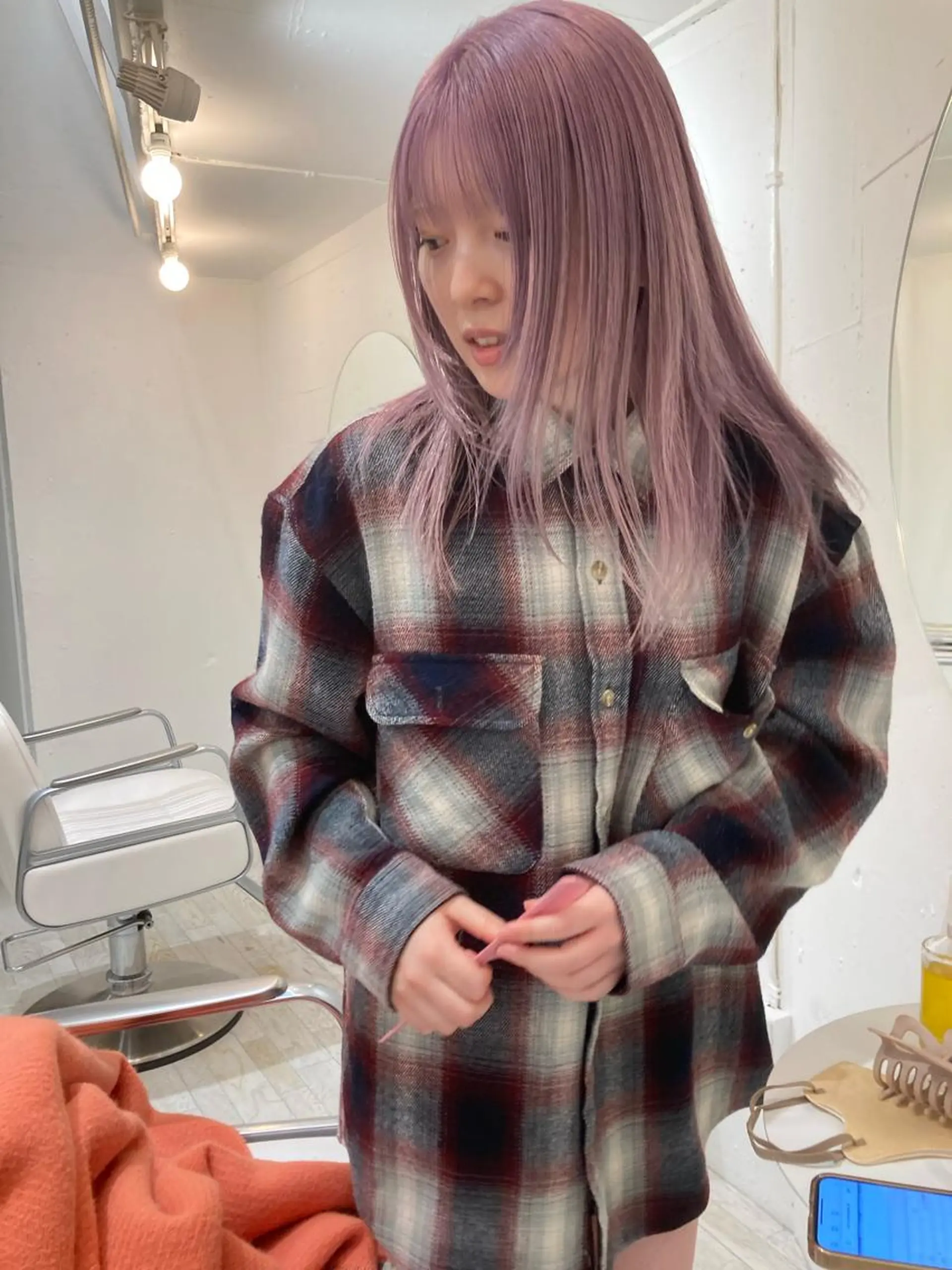 セミロング カラー ブリーチ ヘアカラー お洒落ベージュ🤎 代官山shibukiのヘアスタイル