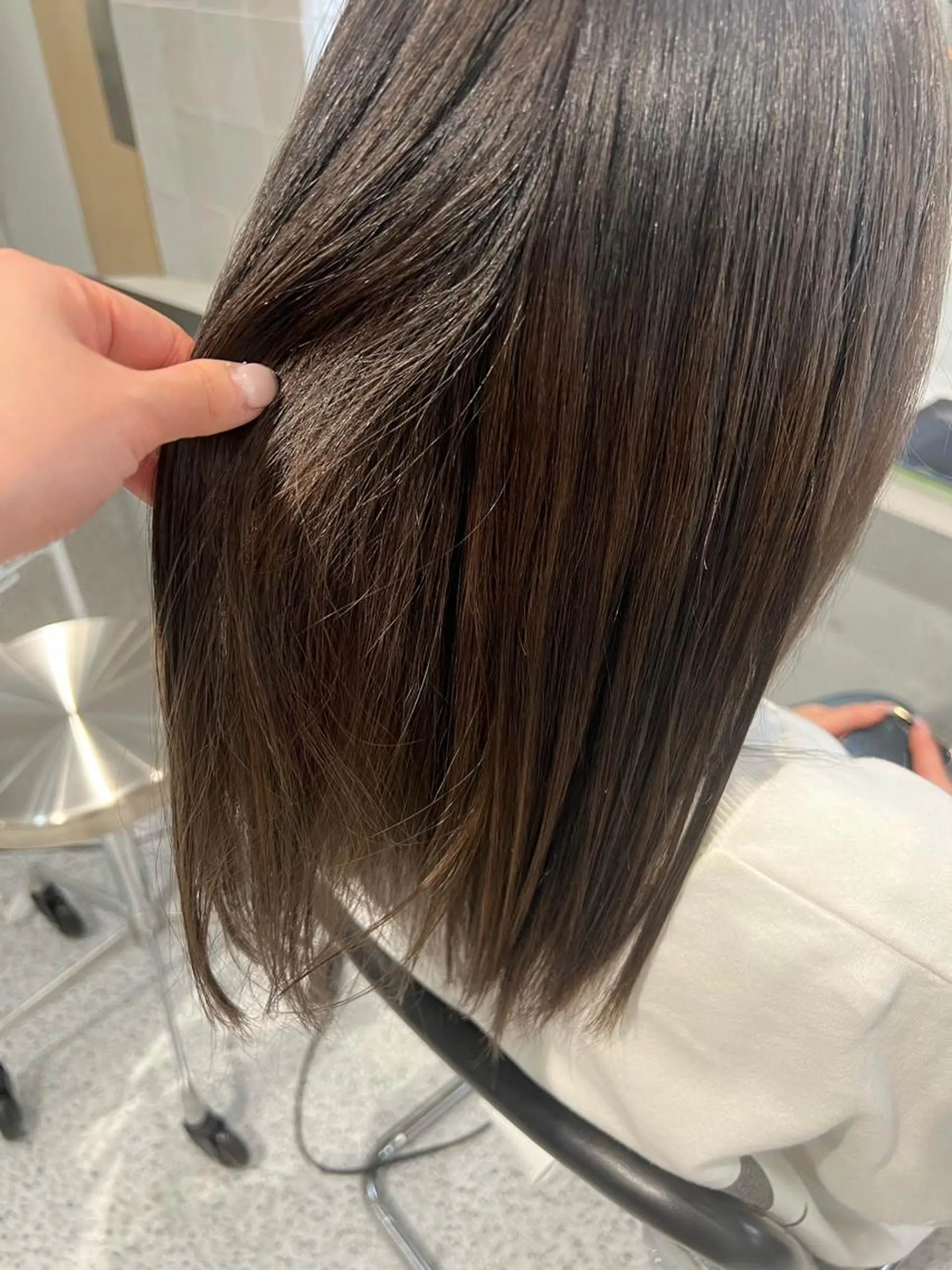 カラー ベージュカラー ヘアカラー トリートメント 韓国ヘア☁️ mitsukiのヘアスタイル