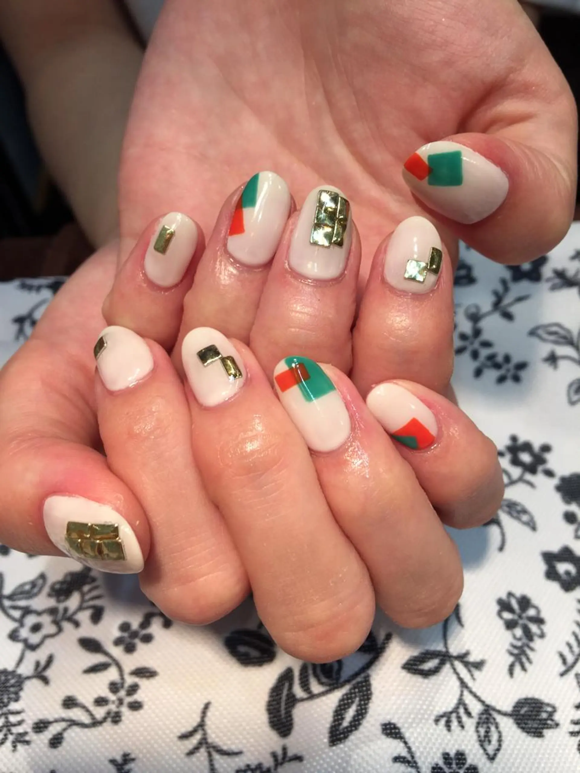 ネイル スクエアネイル ＦreeDoＭ   Design所属・W KUMIのネイルデザイン