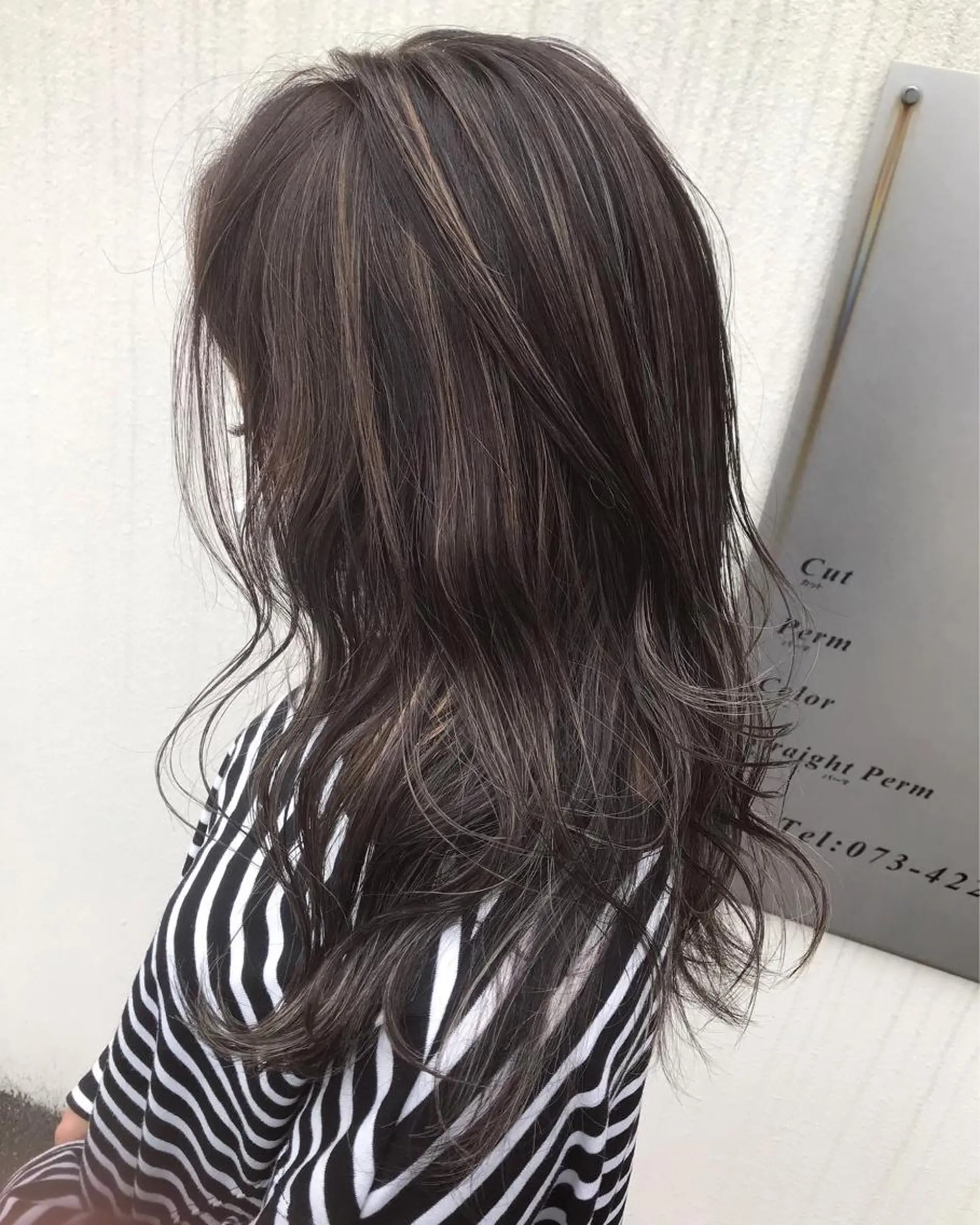 ロング ハイライト hair make addict (ヘアーメイク アディクト)所属・addict⭐️ 江川　颯也💎のヘアスタイル