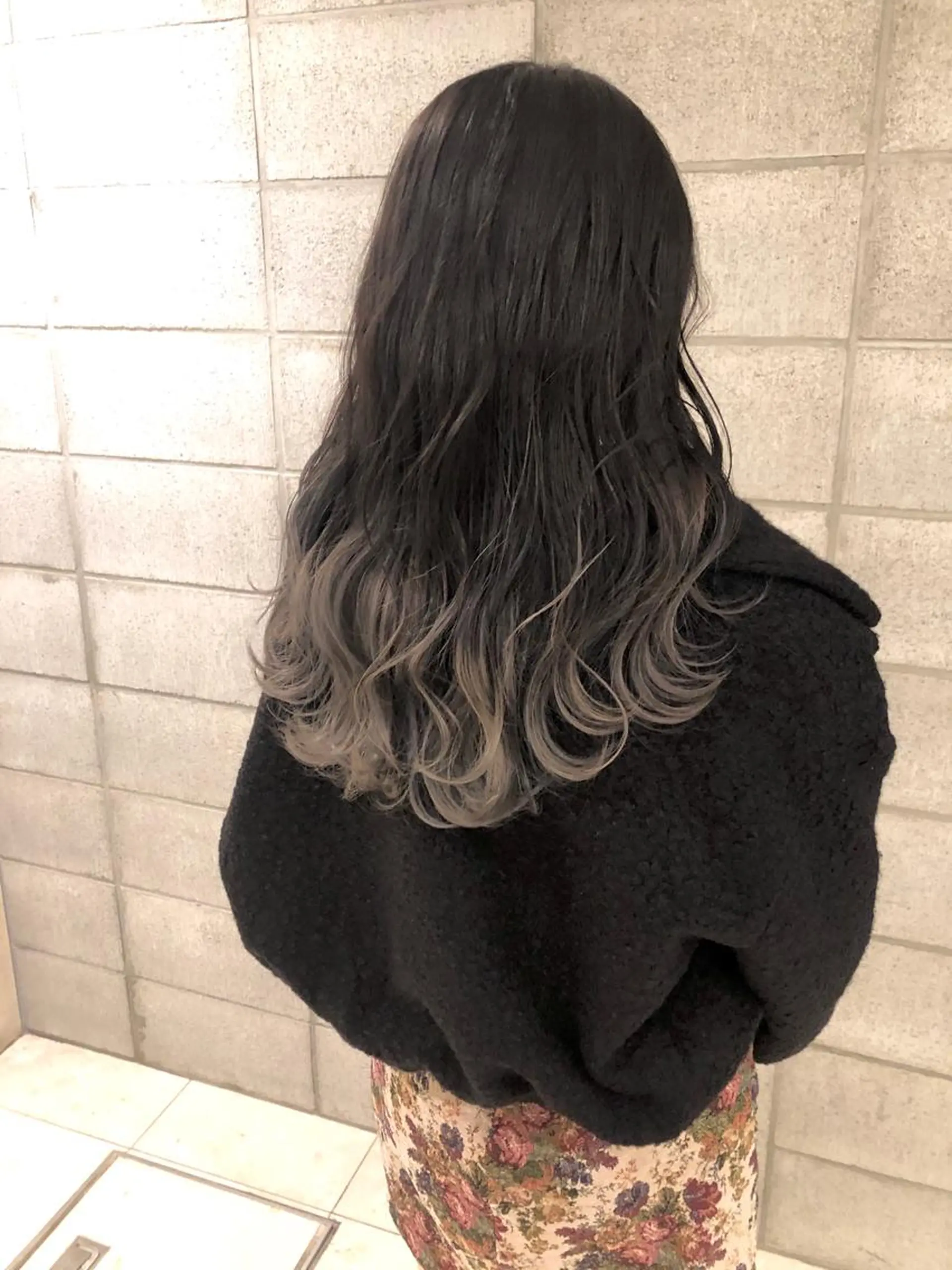 セミロング カラー ブリーチ カット ヘアカラー トリートメント ボブ/ミニボブ/ 立河今日子のヘアスタイル