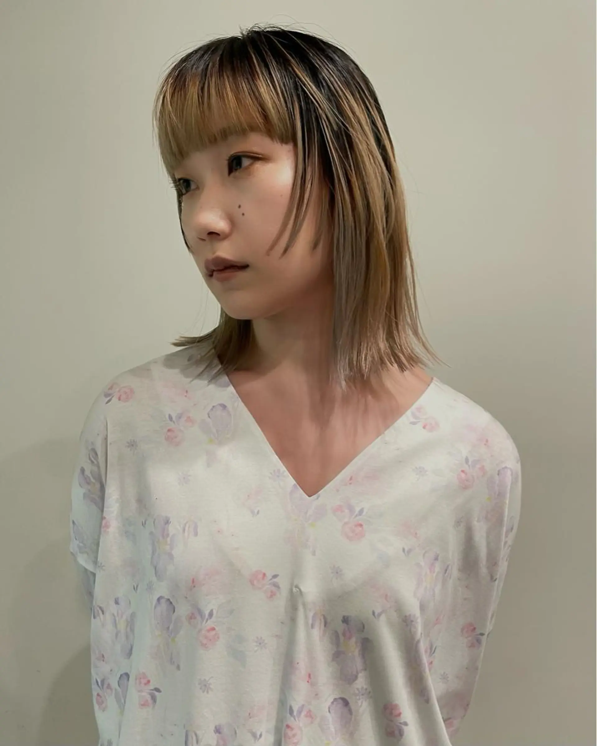 ミディアム カラー カット ヘアカラー トリートメント SALOWIN所属・ブリーチ✨ ボブ✨レイヤーのヘアスタイル