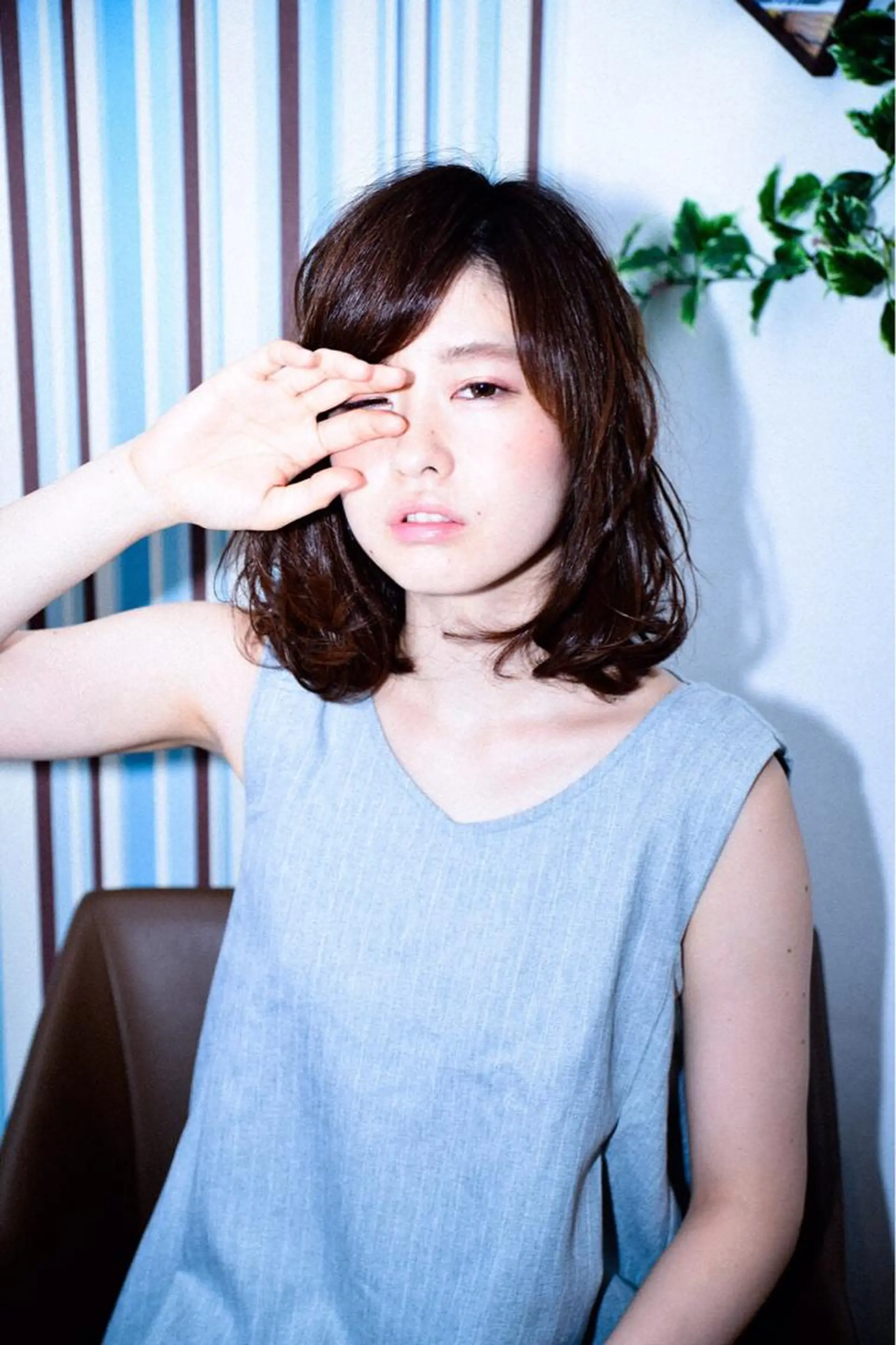 ミディアム 船戸 靖子のヘアスタイル